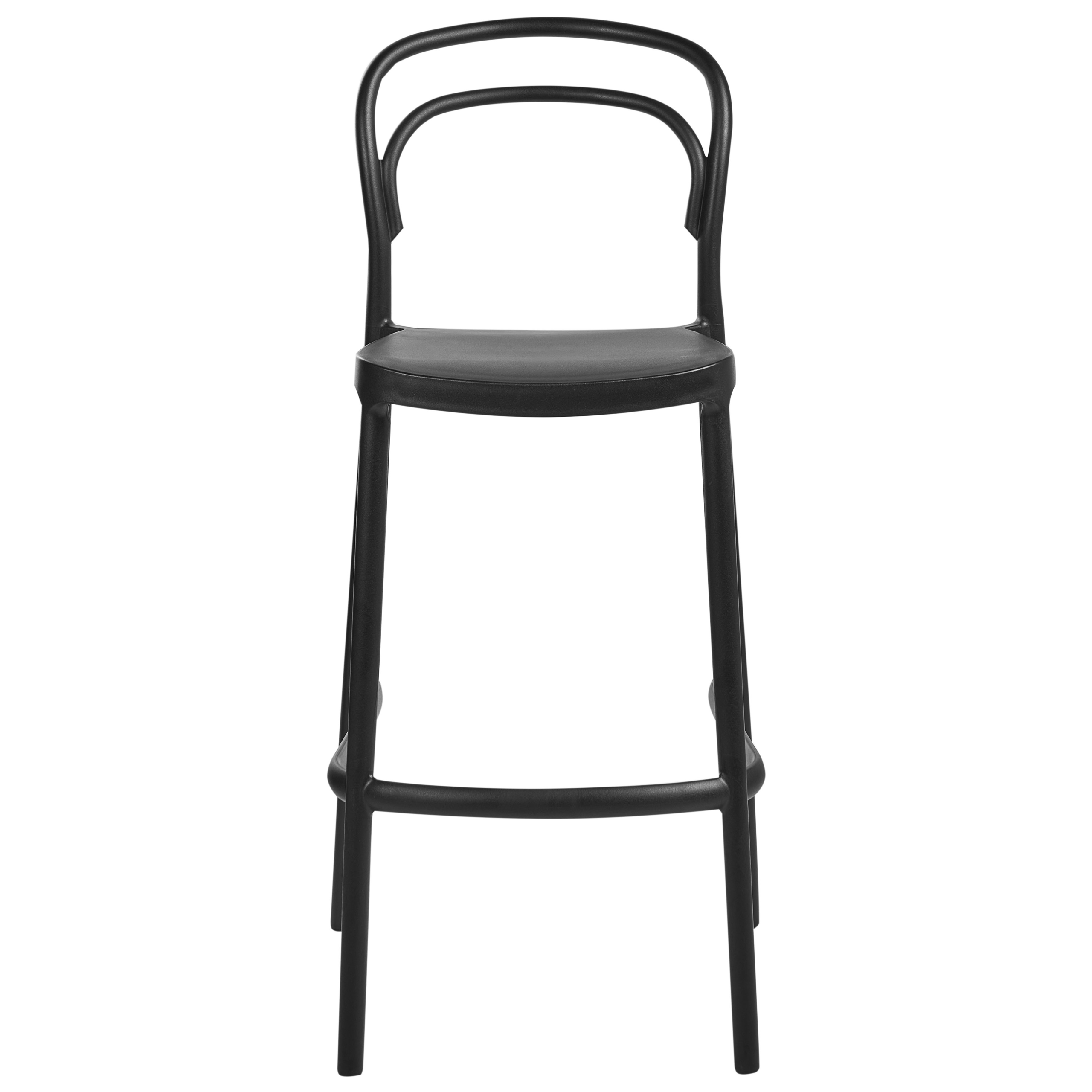 Set de 2 scaune de bar pentru exterior PORANO Negru [5]