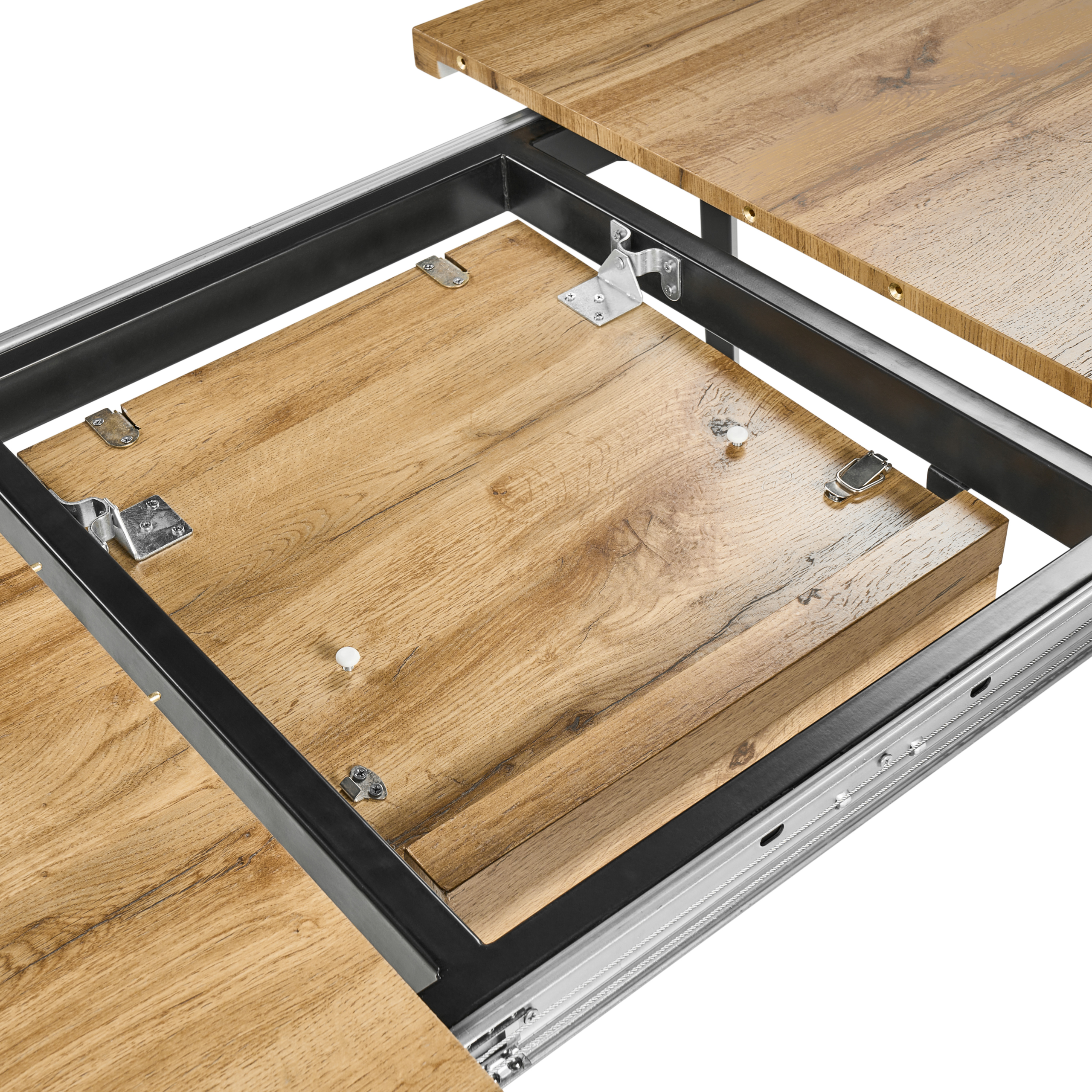 HARLOW extendable dining table Brown 140/180 cm 90 cm [8]