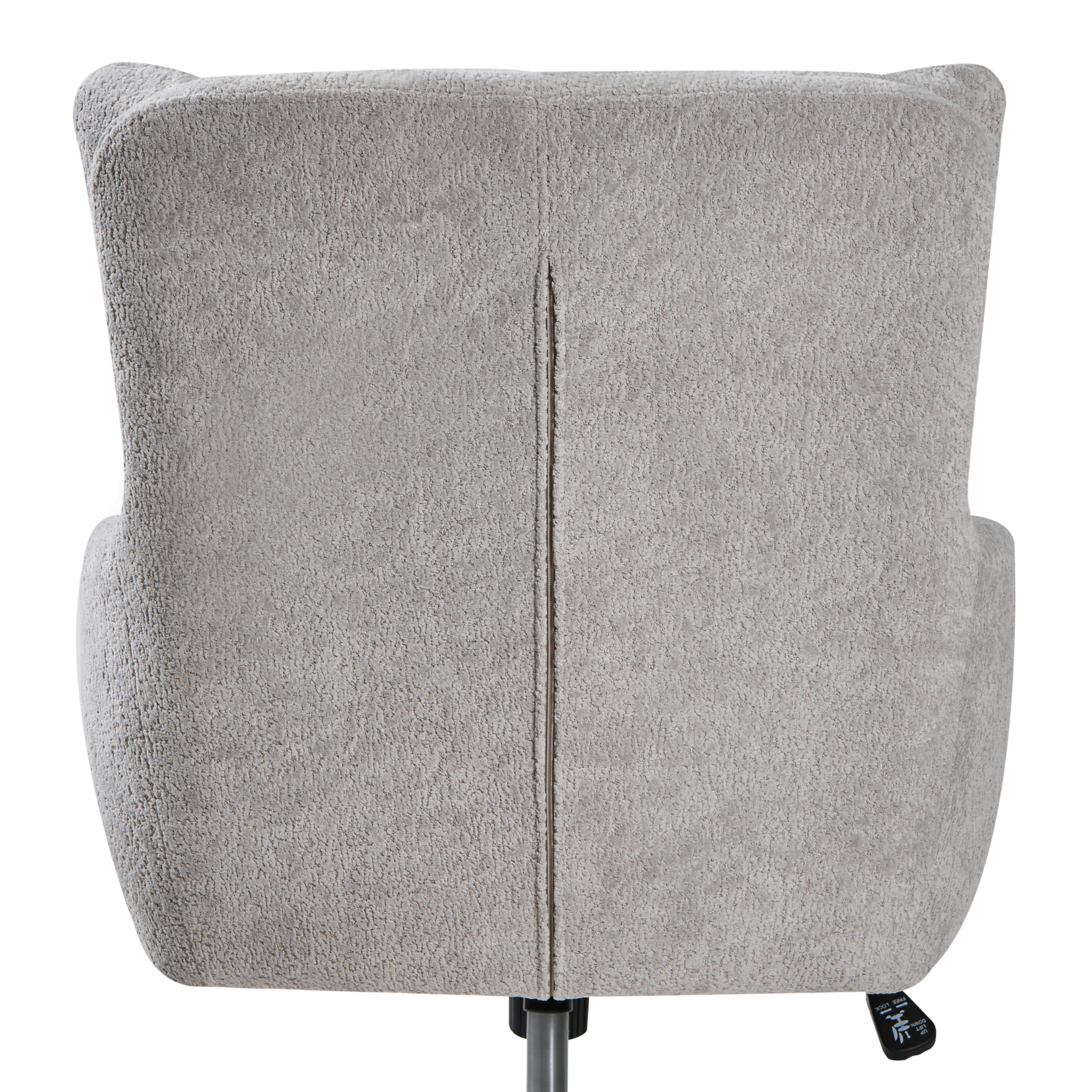 Office chair ALPINE Faux Fur Grey [8]