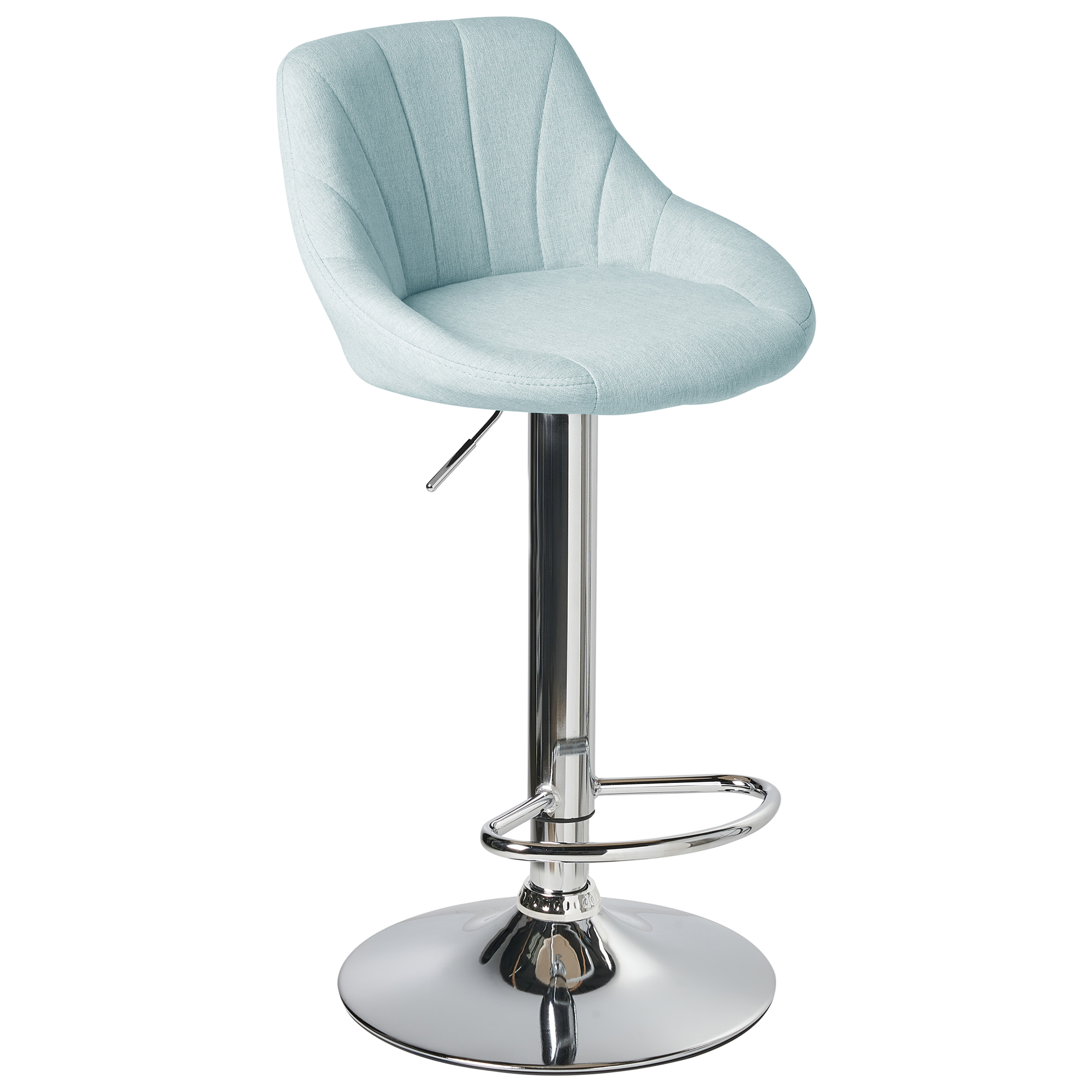 Set of 2 bar stools LUCCA Swivel Light Blue [5]