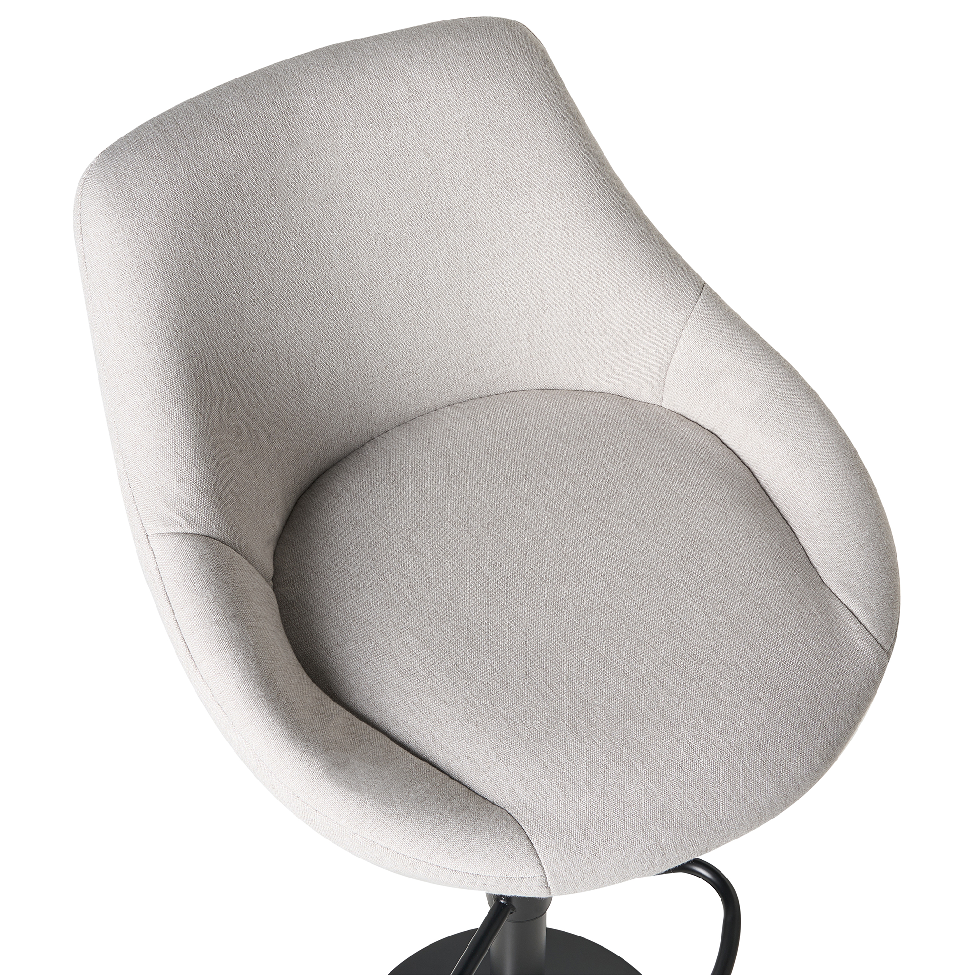 Set of 2 bar chairs MEDULIN Swivel Light Grey [8]
