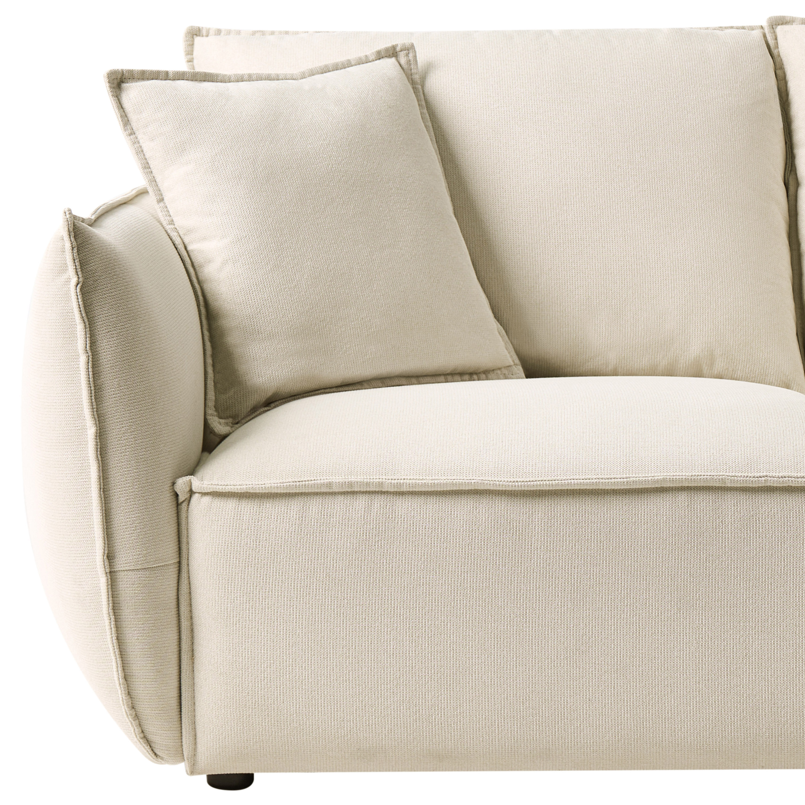 Canapea cu 3 locuri KUNES  Bej deschis [6]