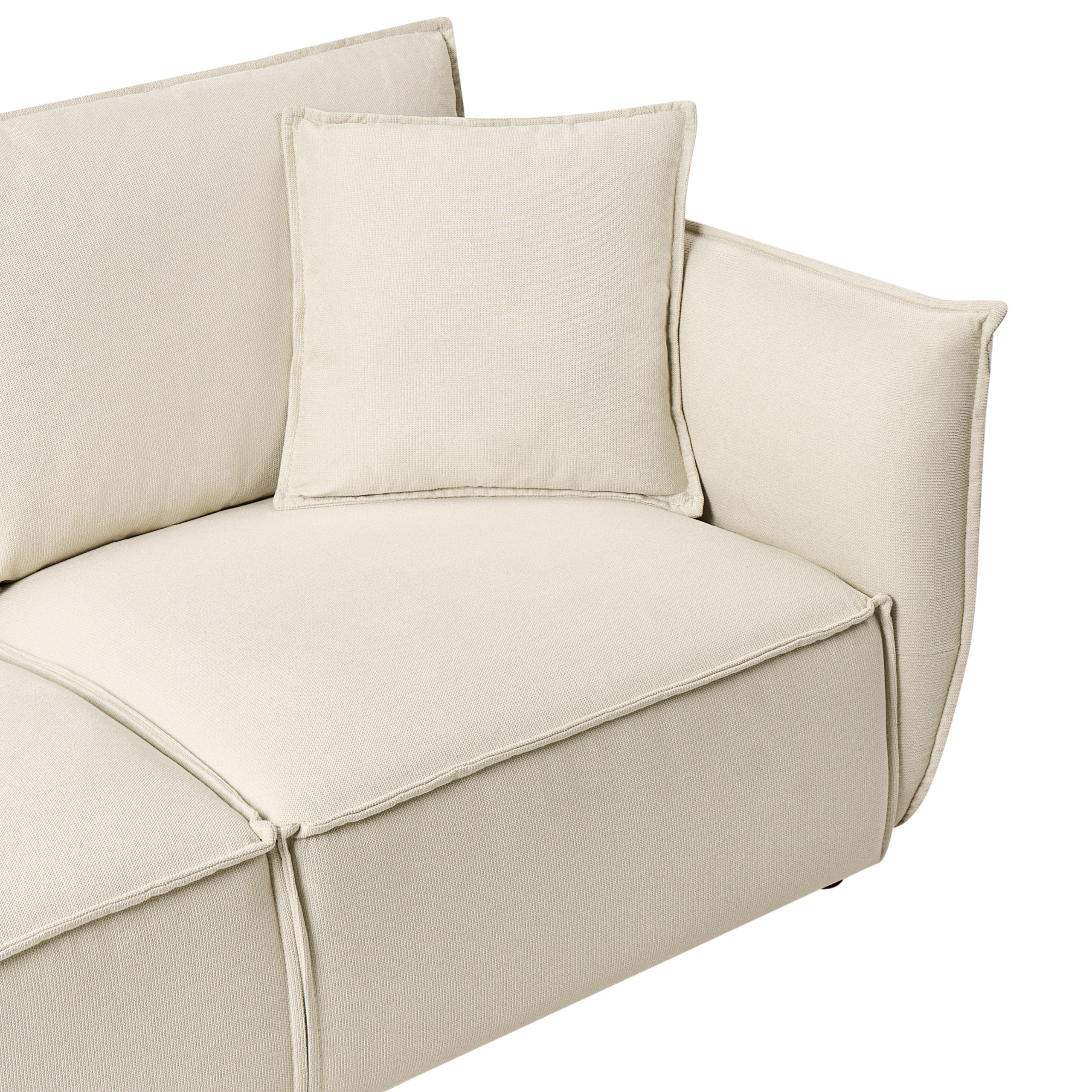 Canapea cu 3 locuri KUNES  Bej deschis [7]