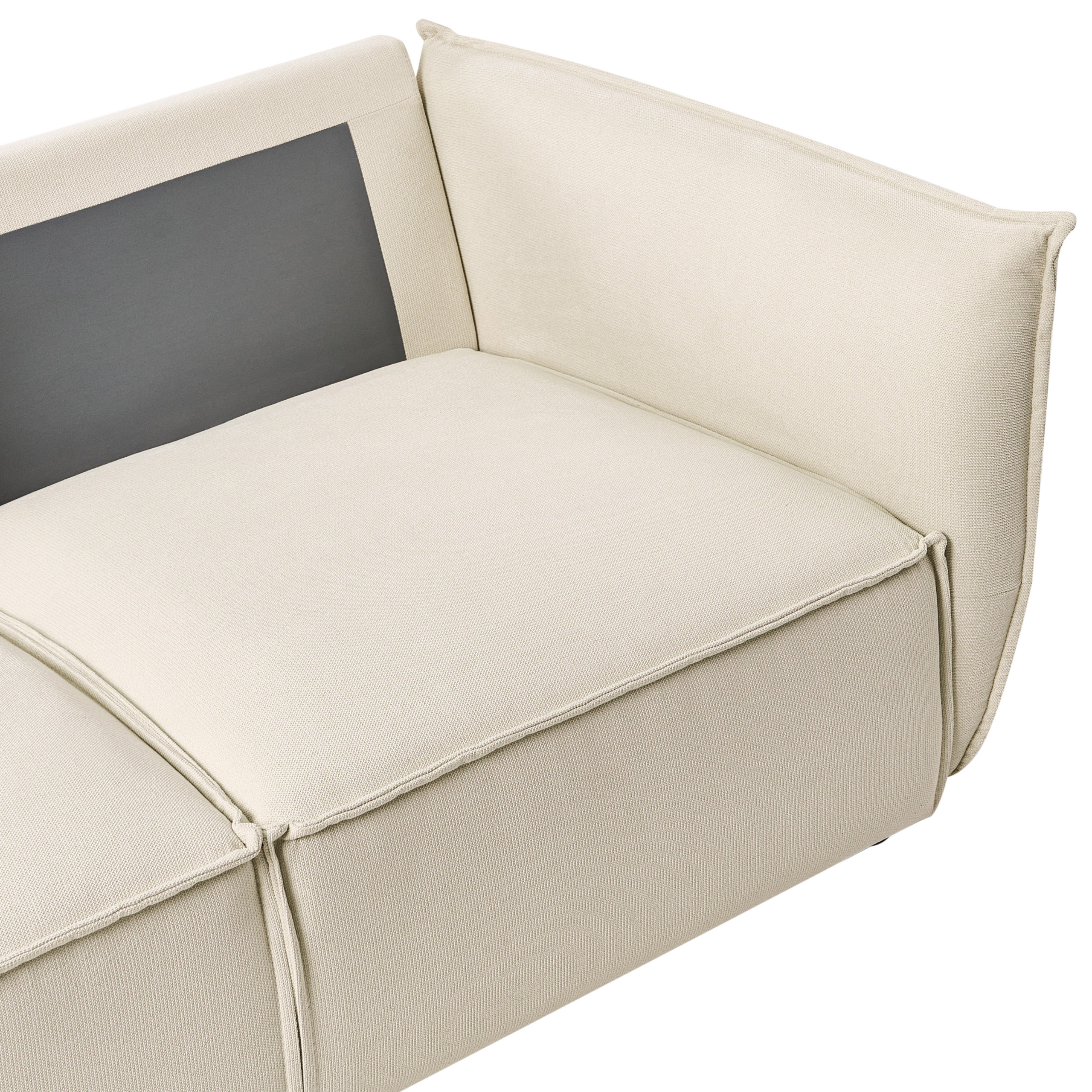 Canapea cu 3 locuri KUNES  Bej deschis [8]