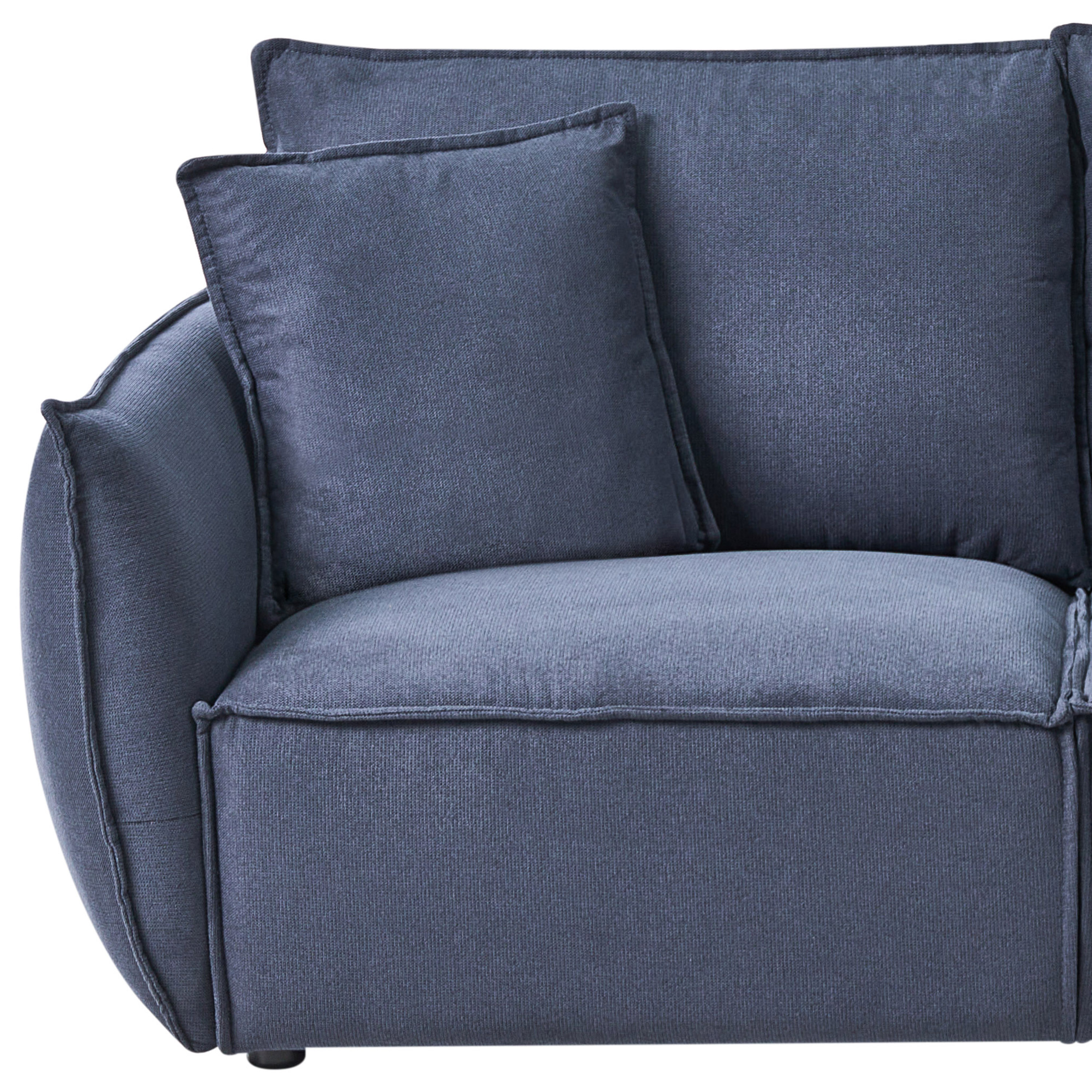 Canapea cu 3 locuri KUNES  Albastru închis [6]