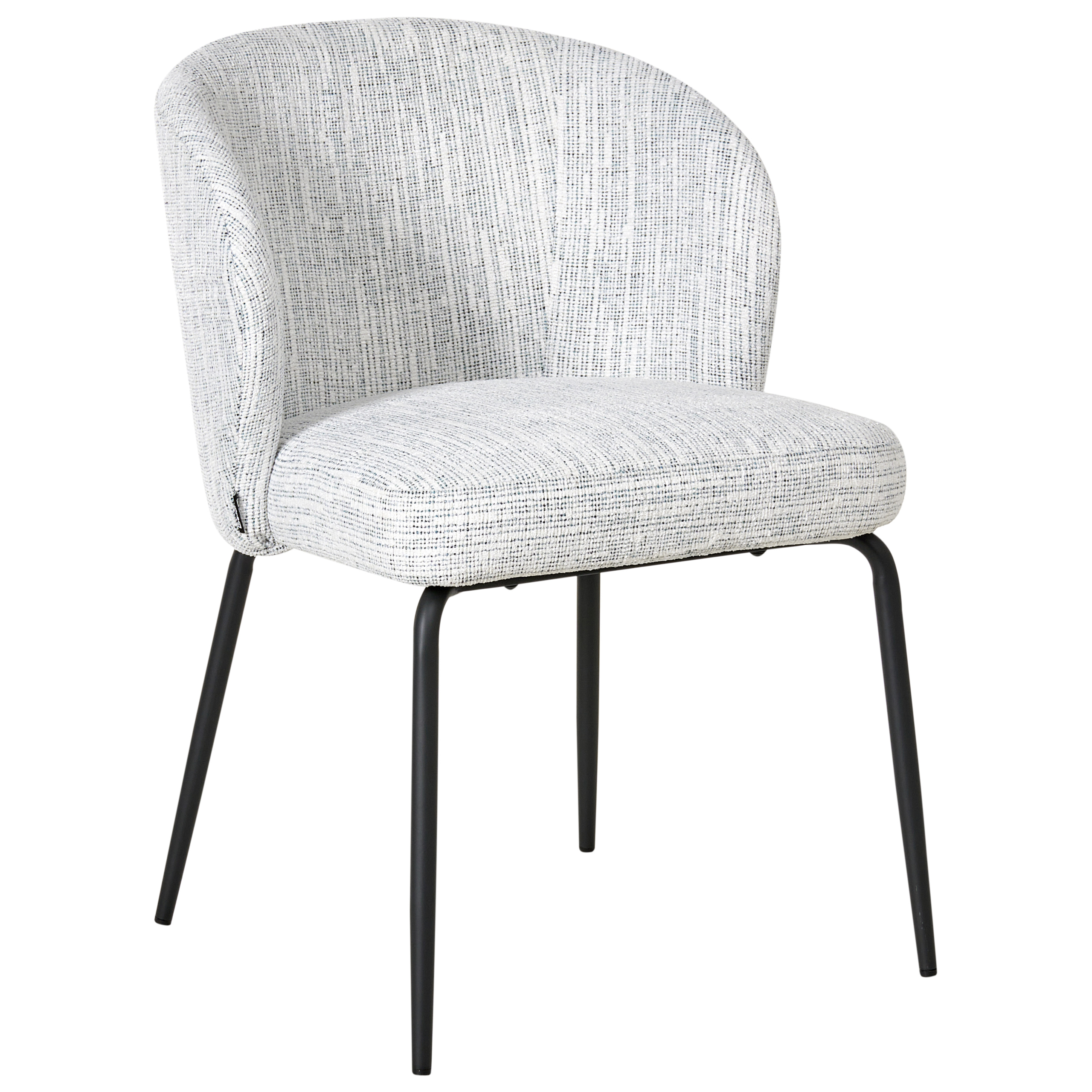 Set de 2 scaune dining ZANA  Alb/Albastru [5]