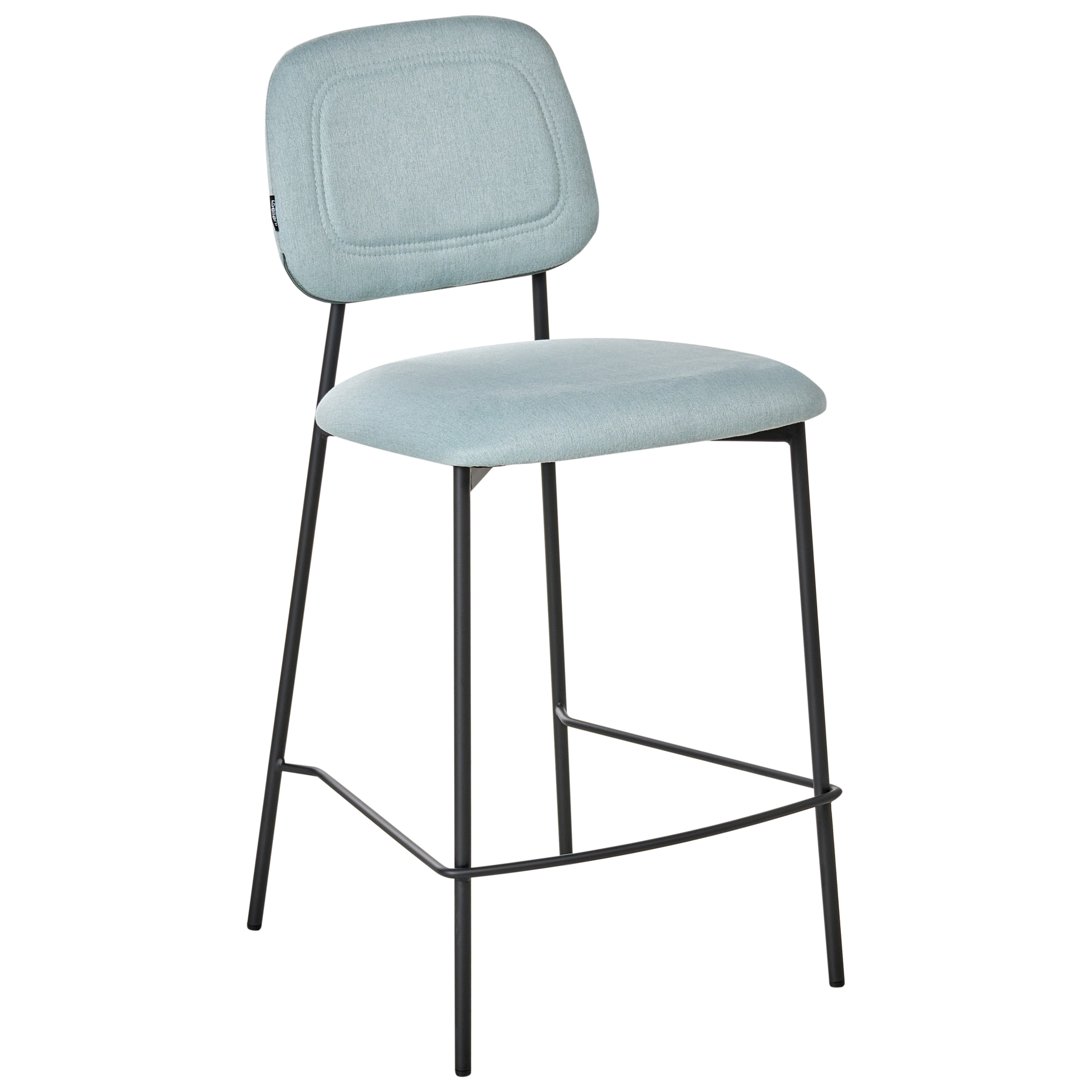 Set de 2 scaune de bar DUETTE  Albastru deschis [4]