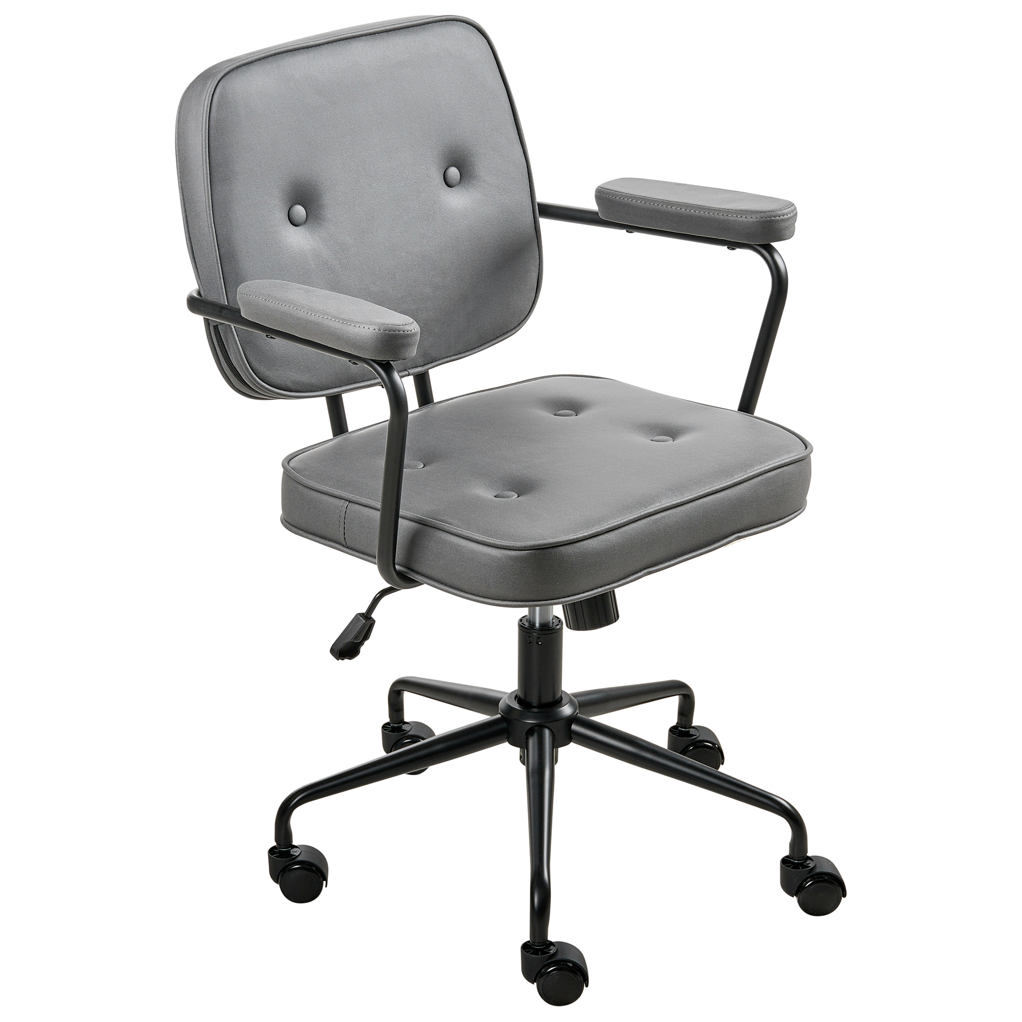 Office Chair PAWNEE Velvet Grey [2]