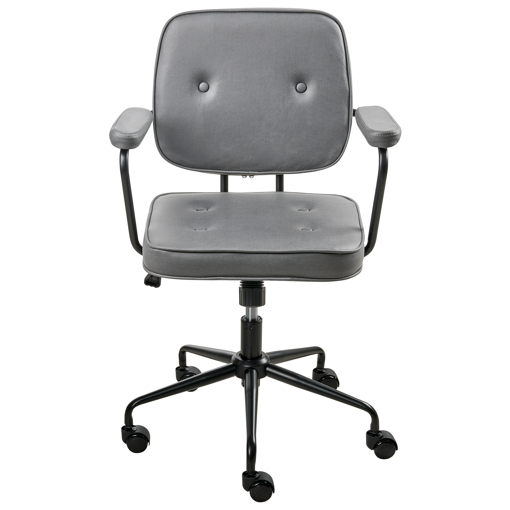 Office Chair PAWNEE Velvet Grey [4]