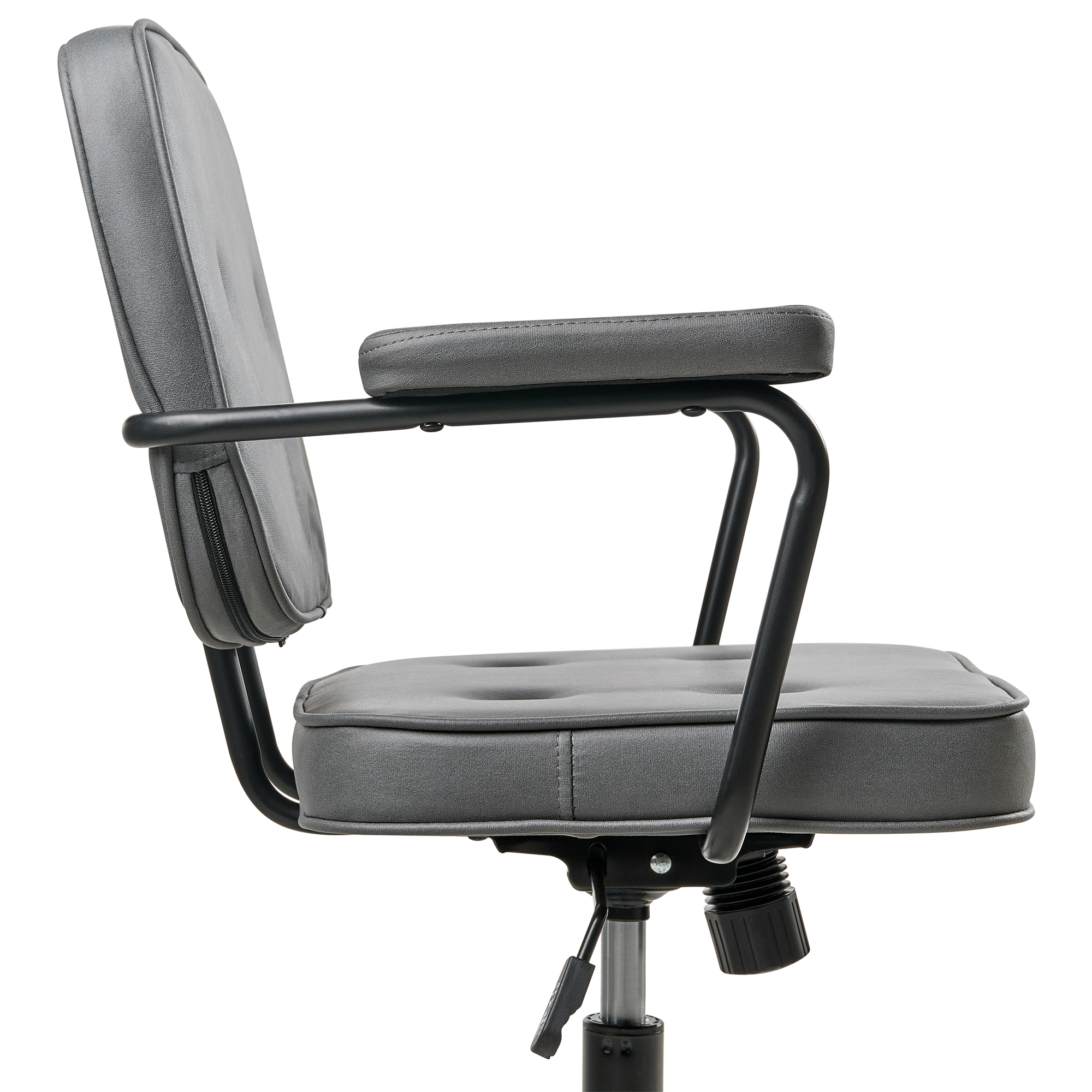 Office Chair PAWNEE Velvet Grey [5]