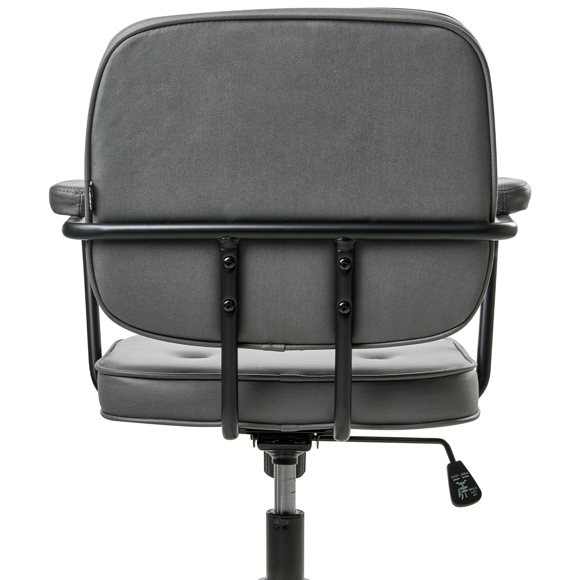 Office Chair PAWNEE Velvet Grey [6]
