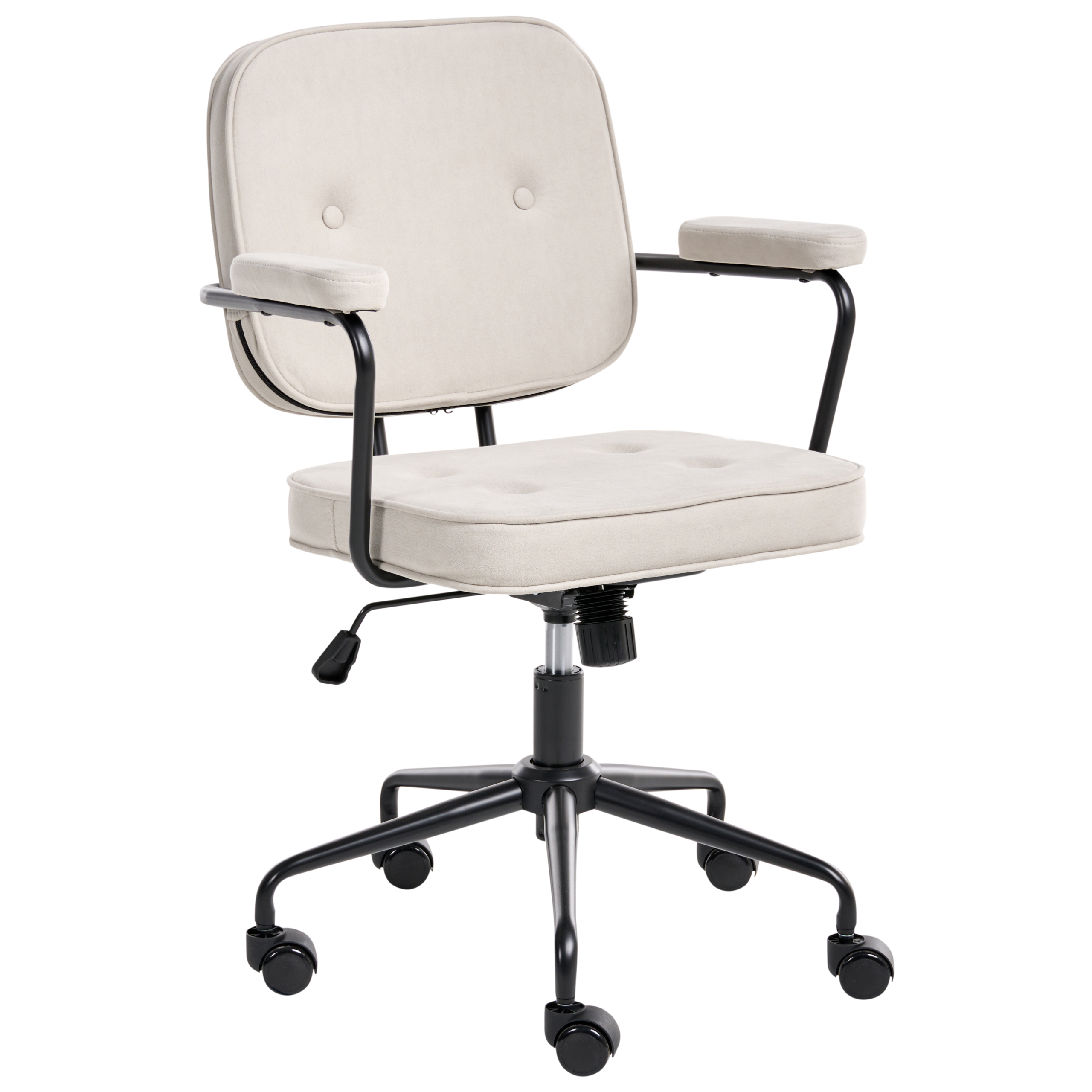 Office chair PAWNEE Light beige velvet [2]
