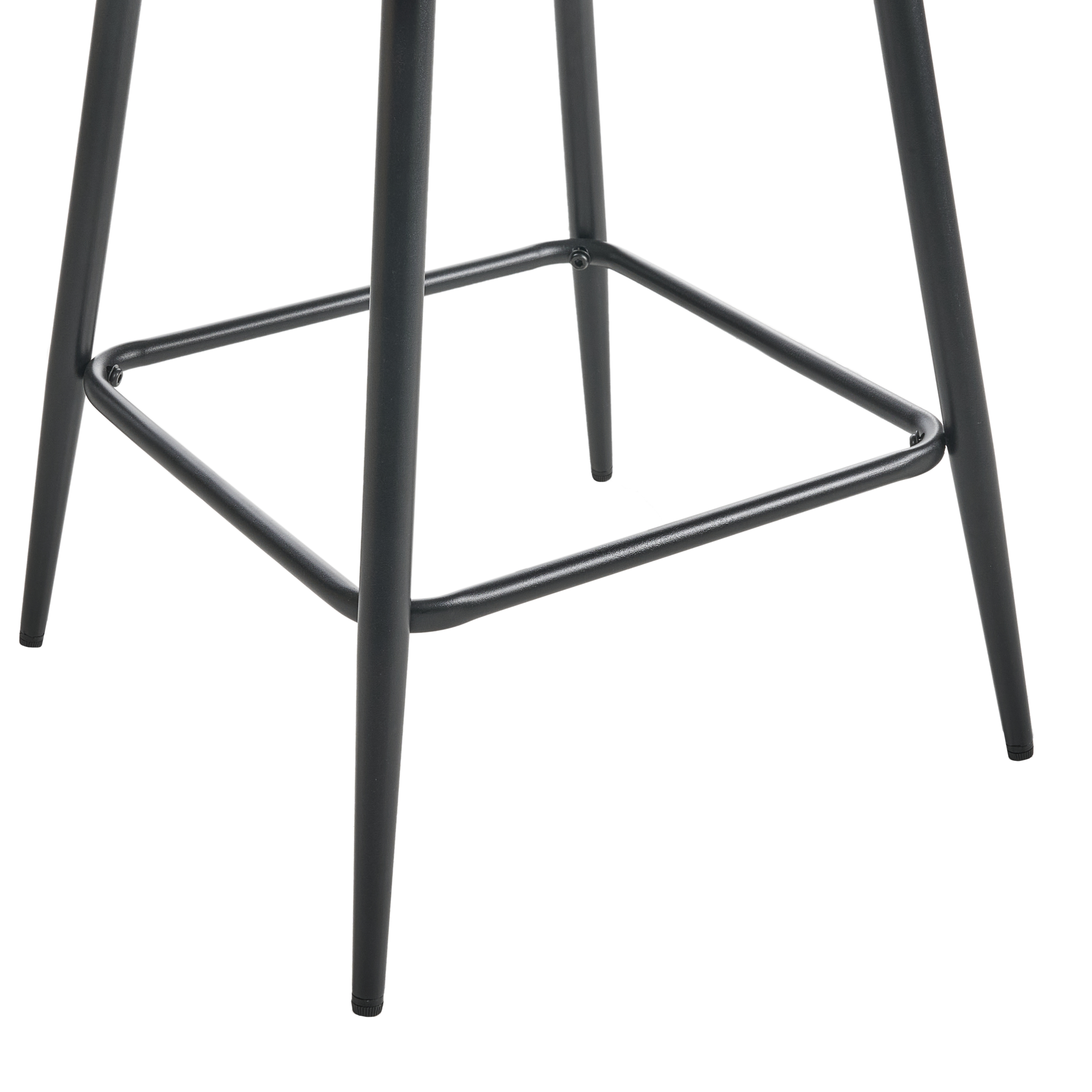 Set of 2 bar stools SANILAC Olive Green Velvet [8]