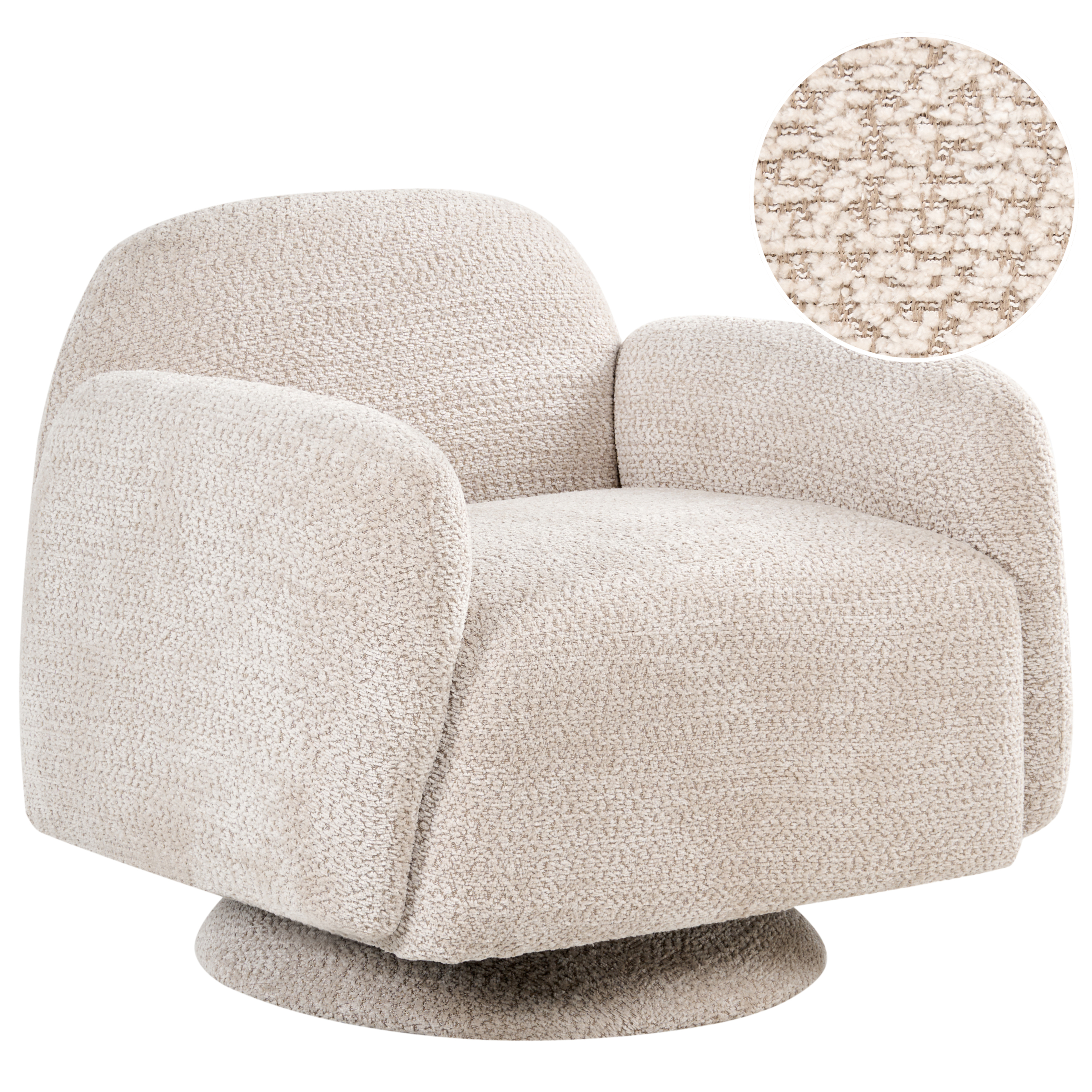 AAPUA Swivel Armchair Beige [2]