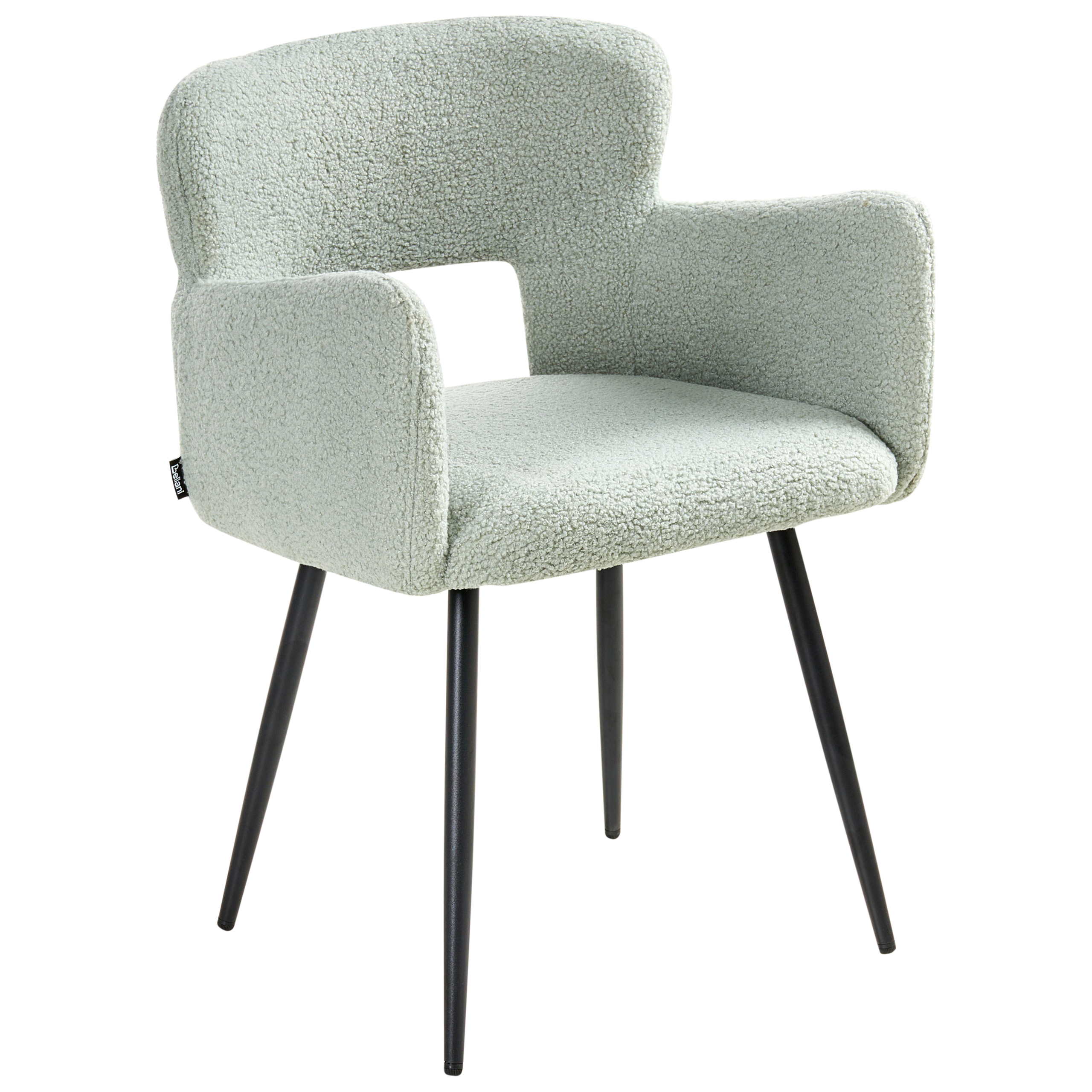 Set de 2 scaune dining SANILAC Boucle Verde deschis [5]