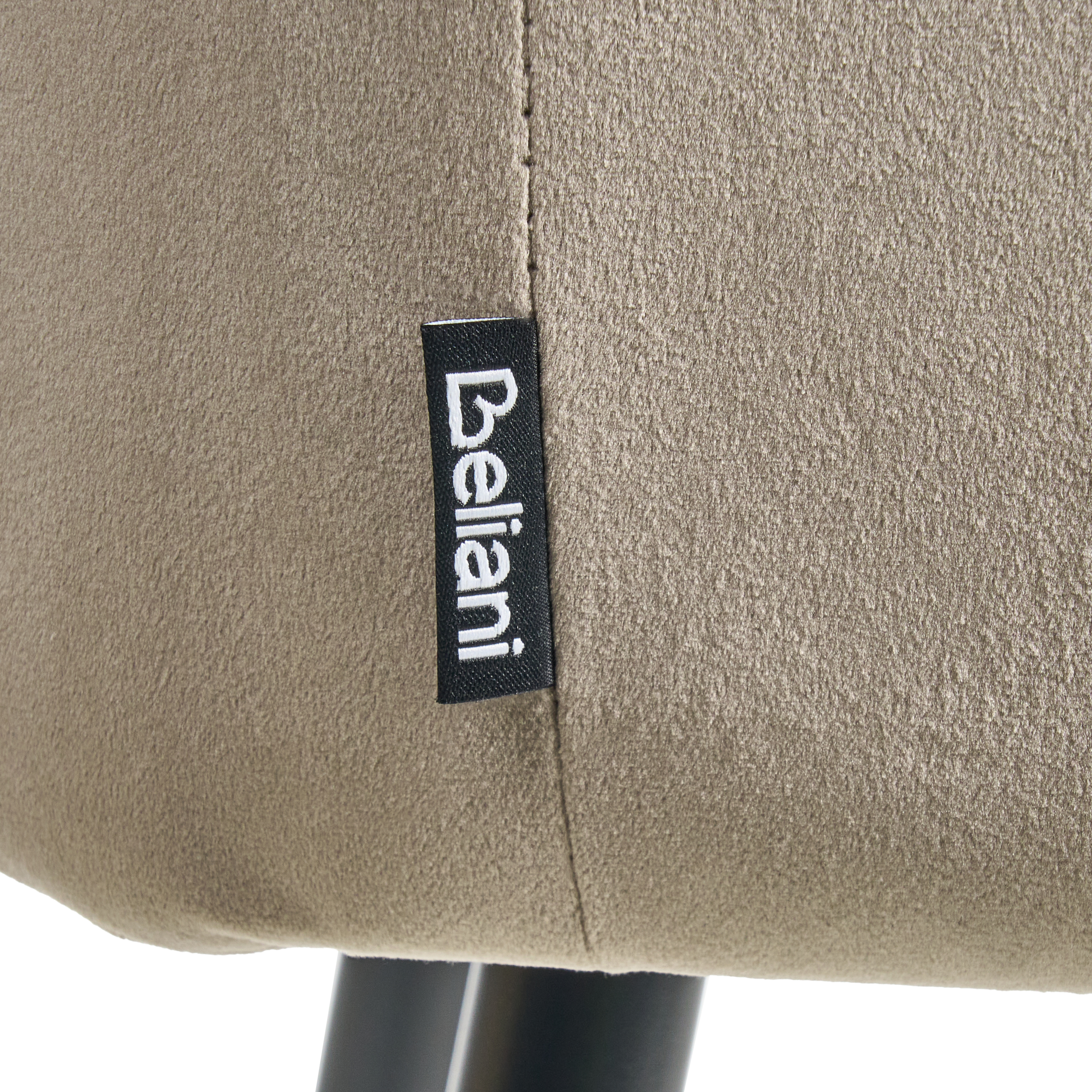 Set de 2 scaune de bar SANILAC Catifea Taupe [9]