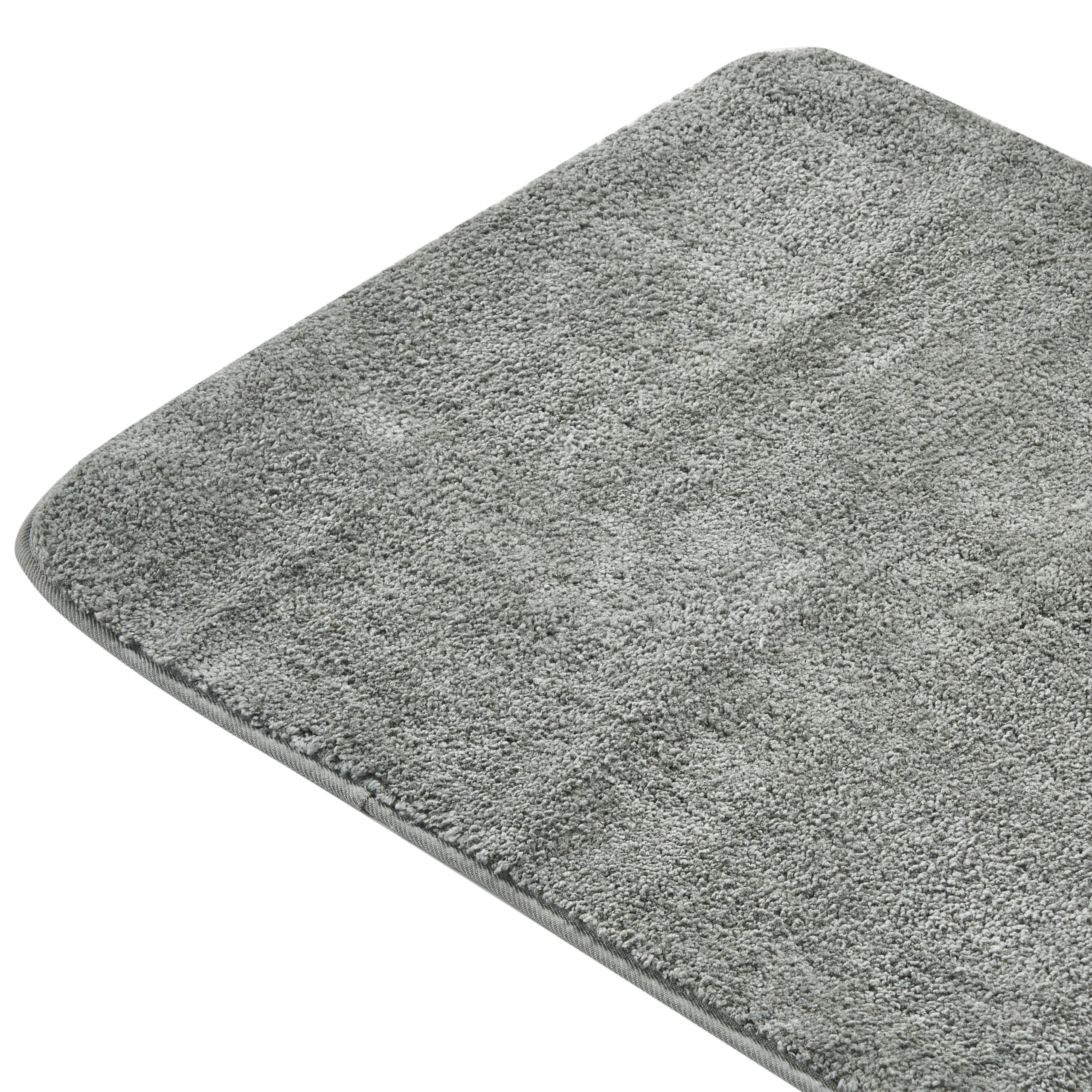 URLANA Bath Mat Grey 60 x 90 cm Microfiber [4]