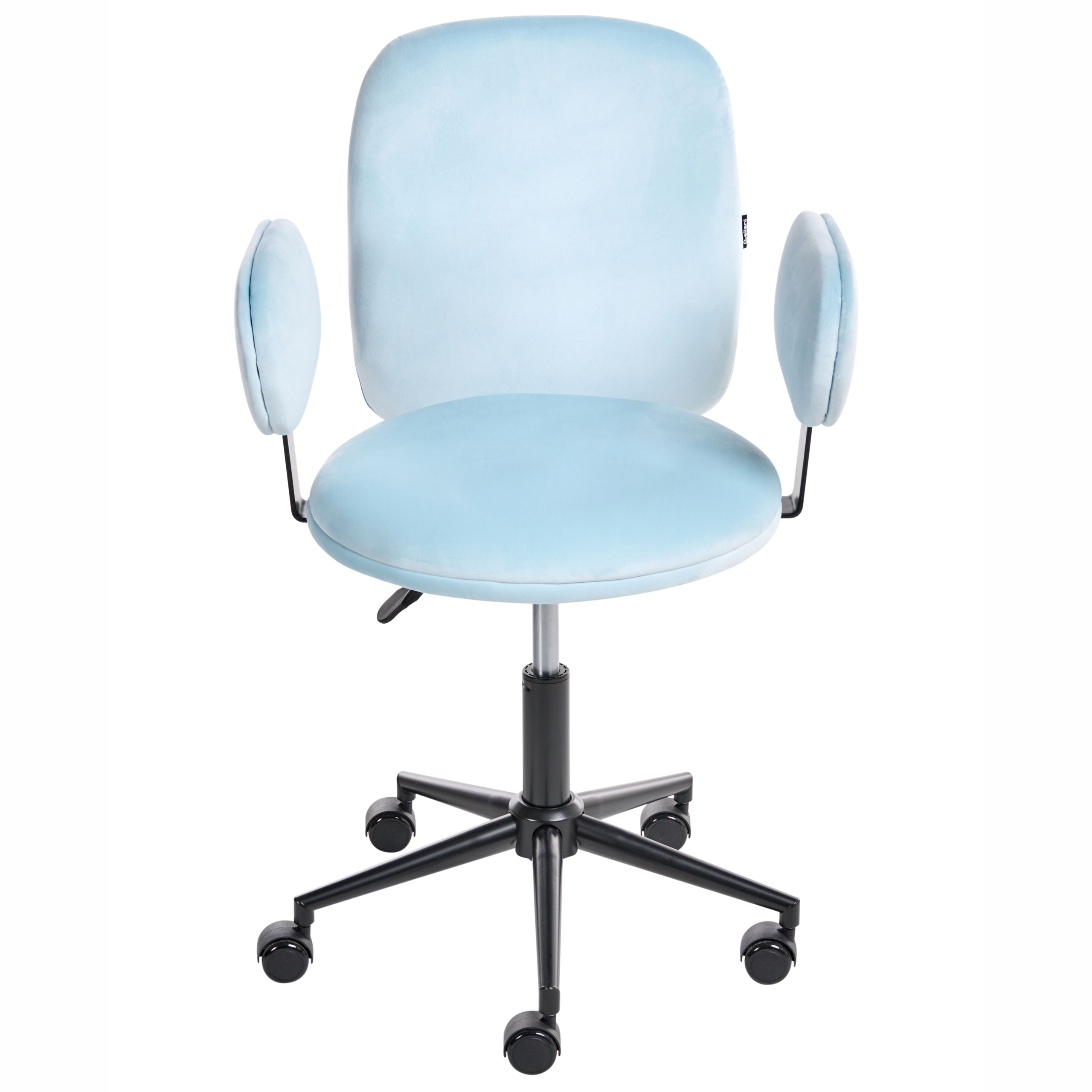 Office Chair MORAGA Velvet Light Blue [5]