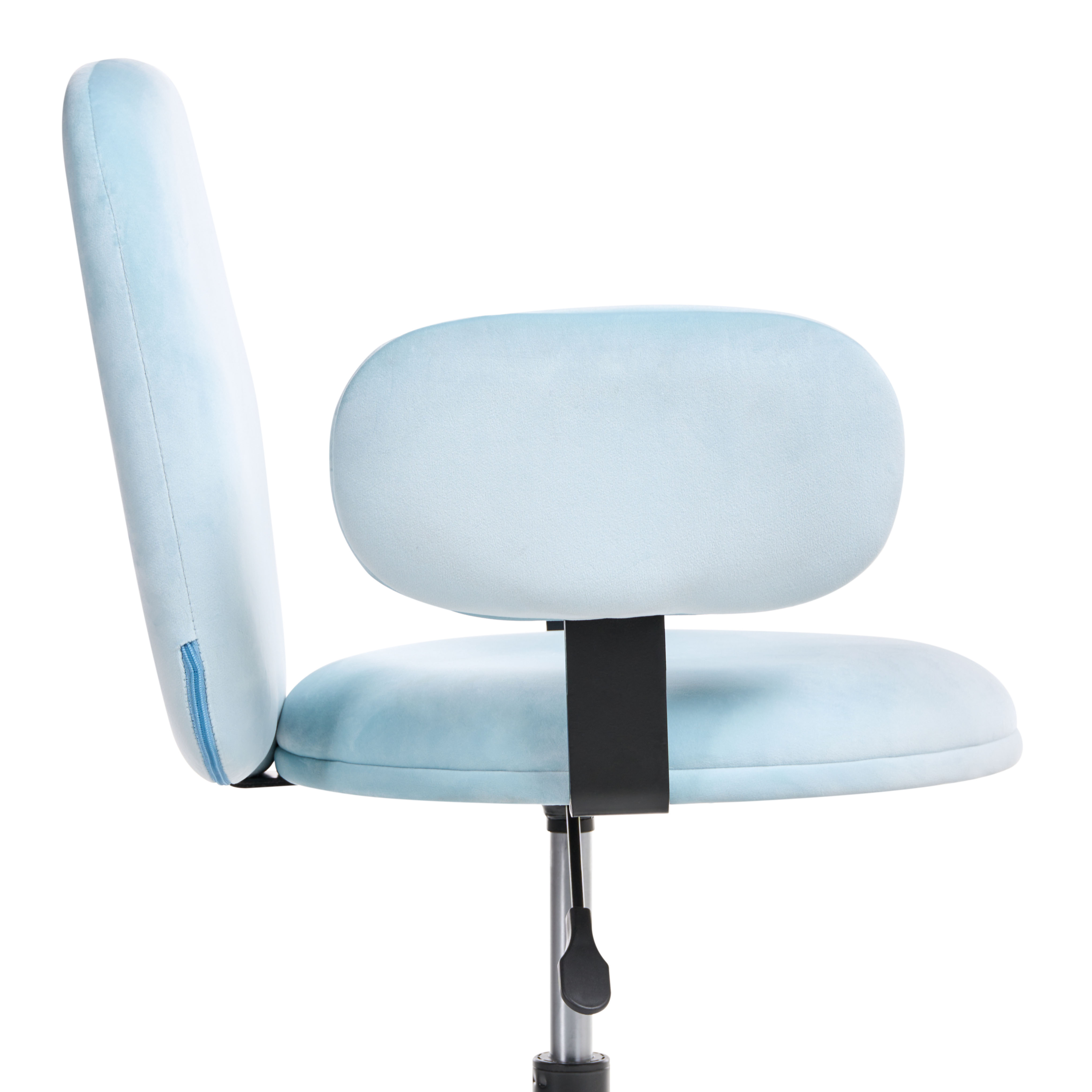 Office Chair MORAGA Velvet Light Blue [6]
