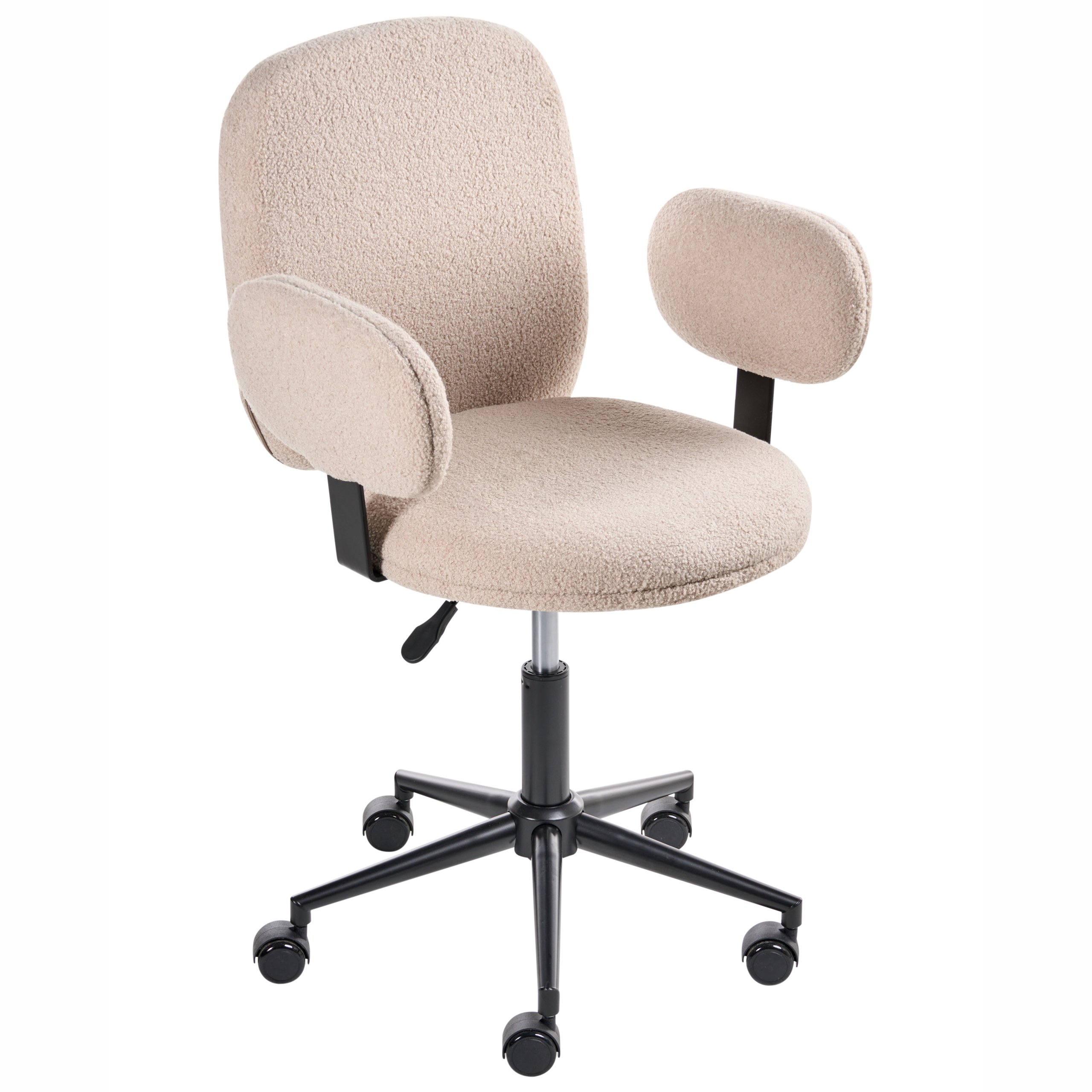 Office chair MORAGA Beige Boucle [4]