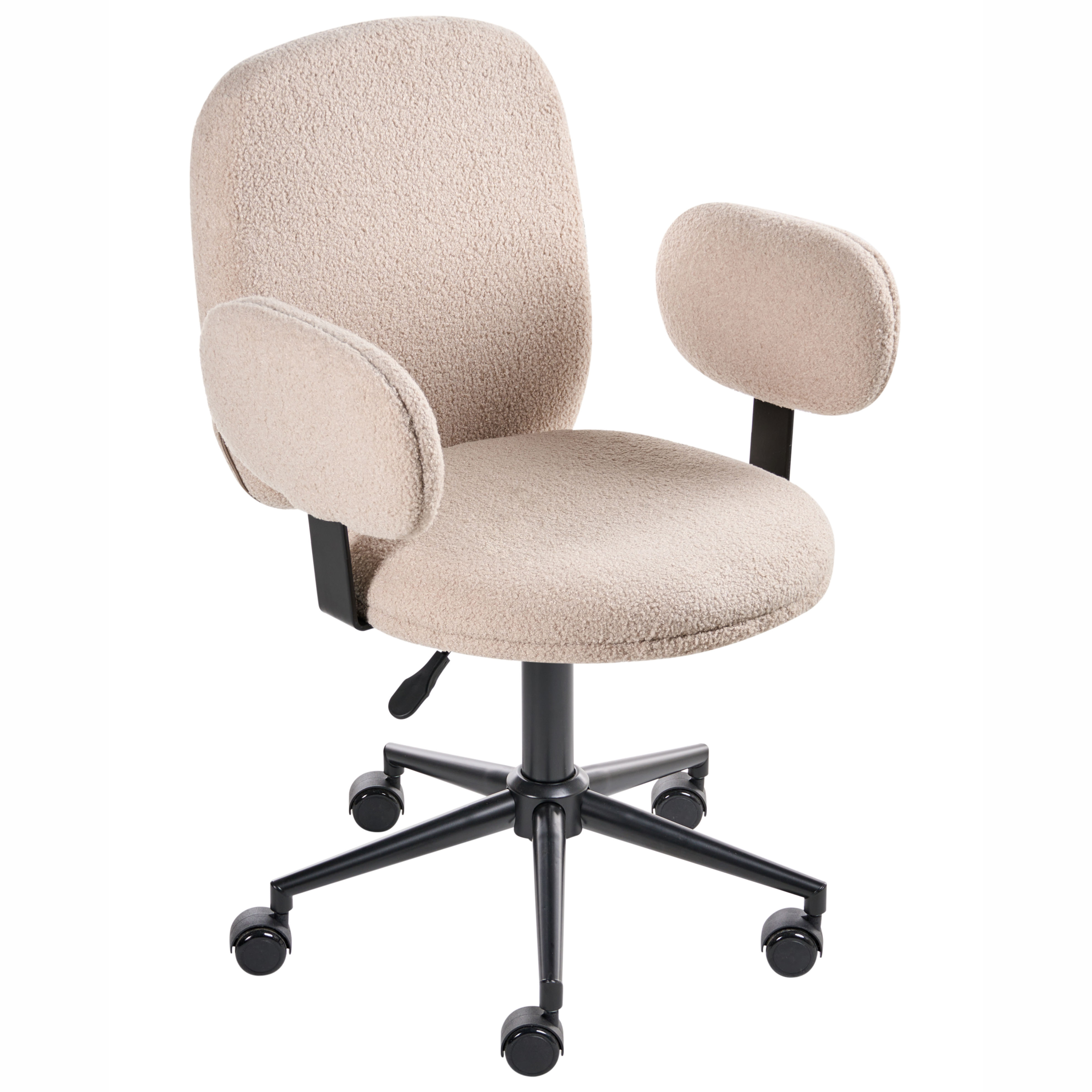 Office chair MORAGA Beige Boucle [5]