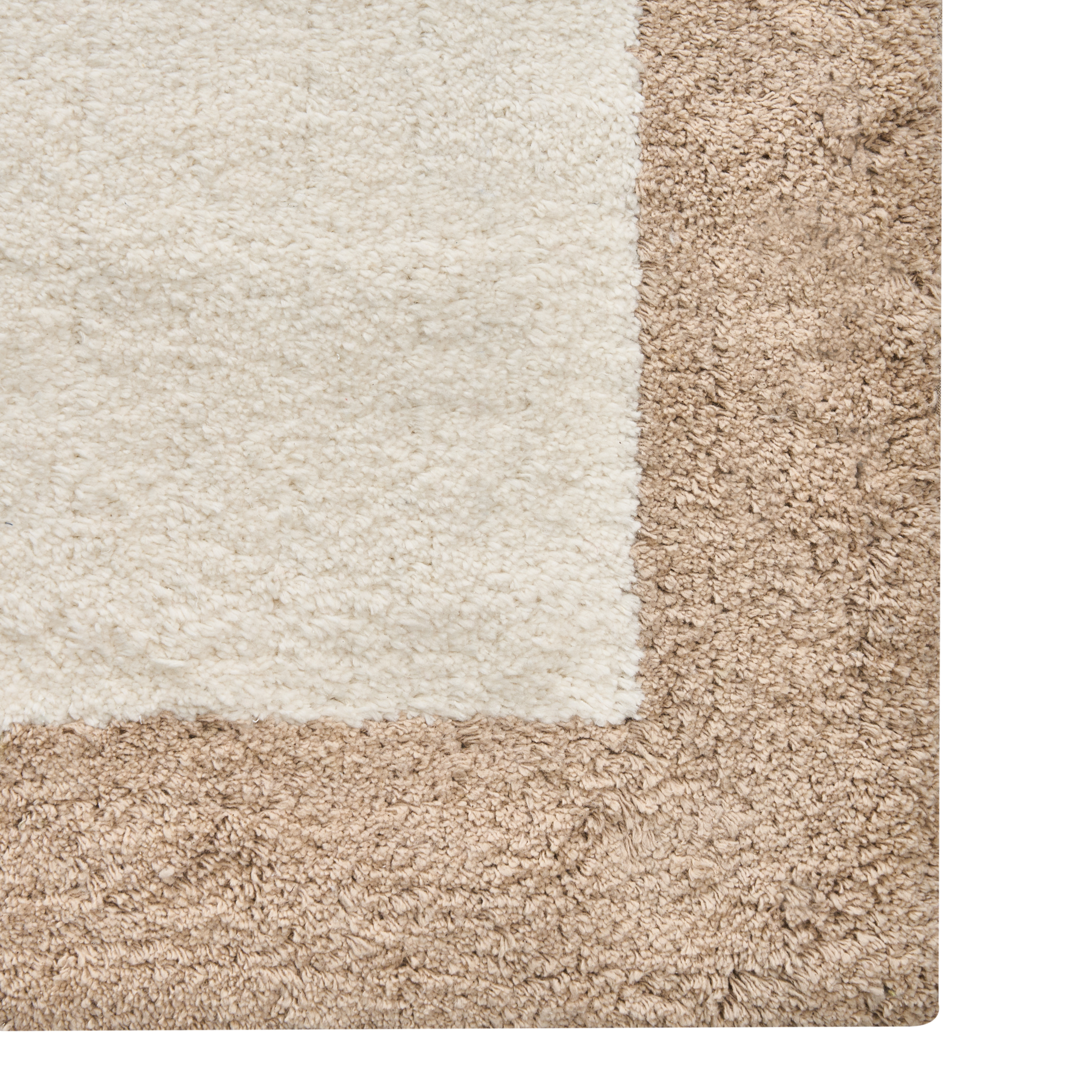 KABRI Bath Mat Brown/Beige 60 x 90 cm Cotton [6]