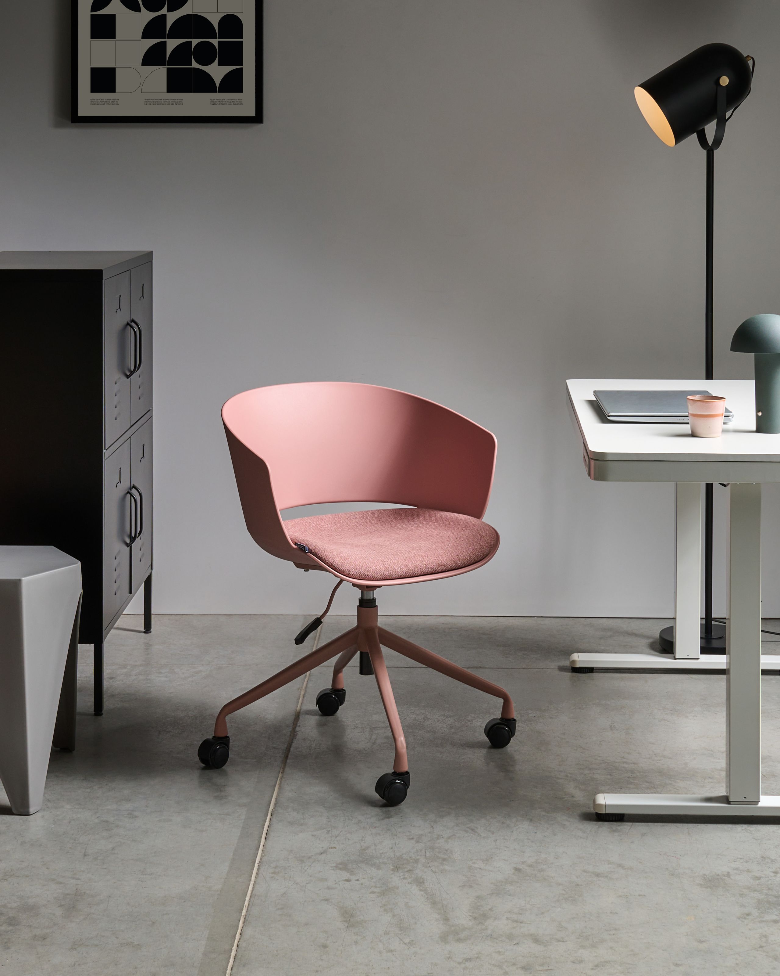 Scaun de birou - Ergonomic chair GLEEFUL Pink