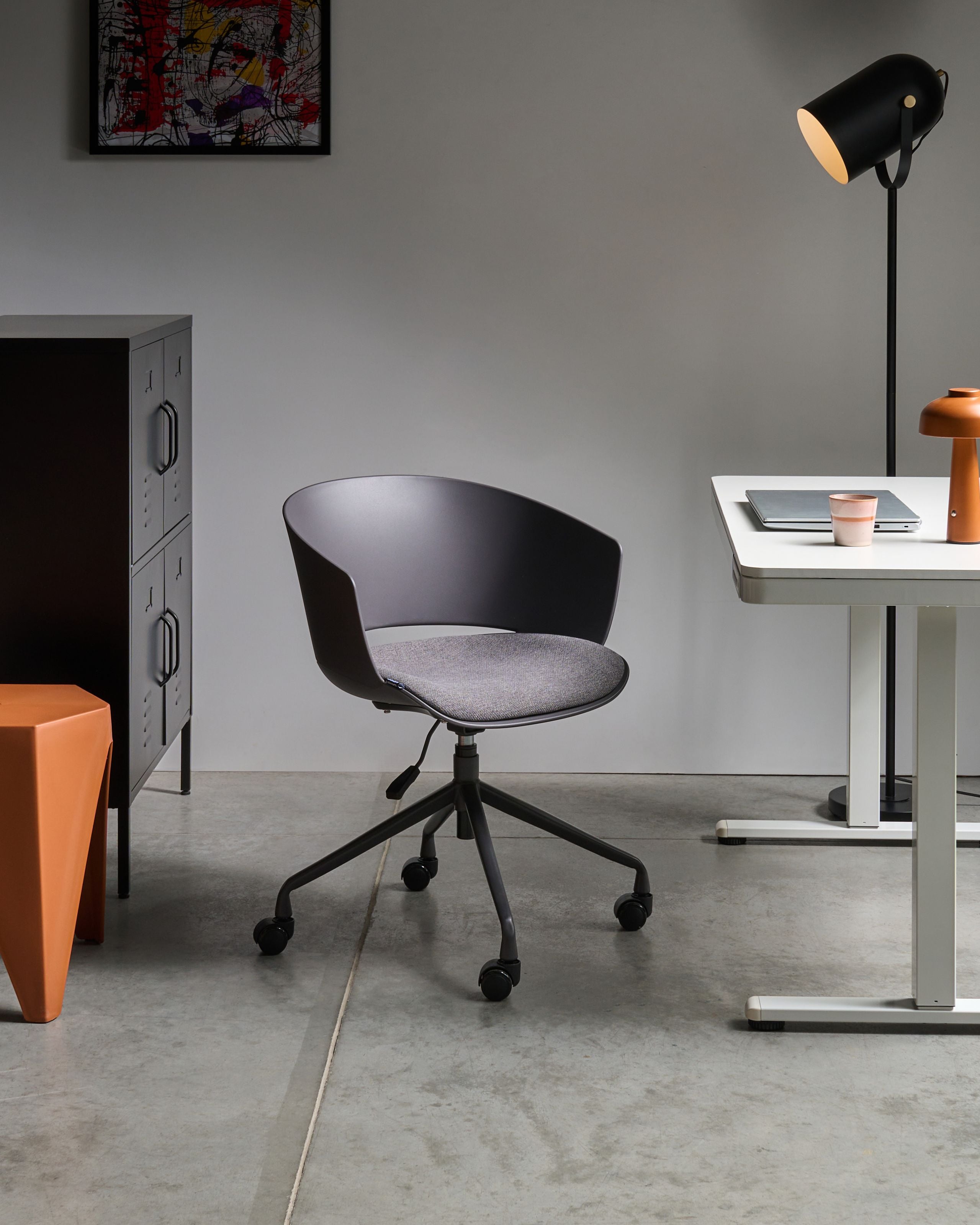 Scaun de birou - Ergonomic chair GLEEFUL Graphite Grey