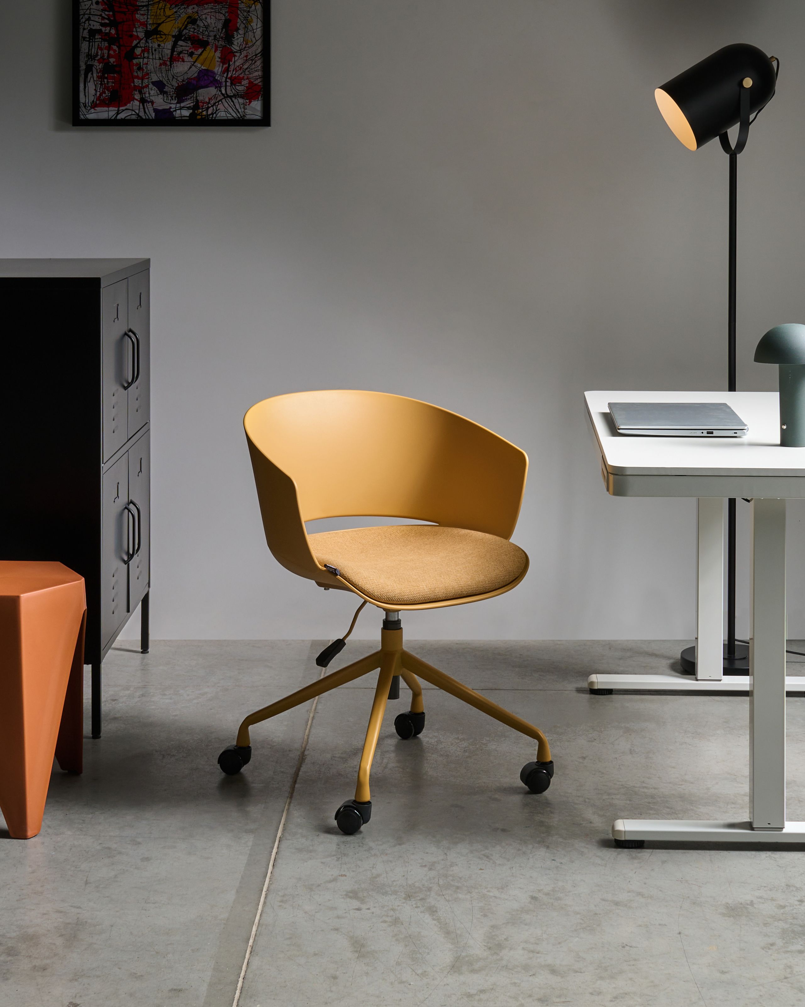 Scaun de birou - Ergonomic Chair GLEEFUL Yellow