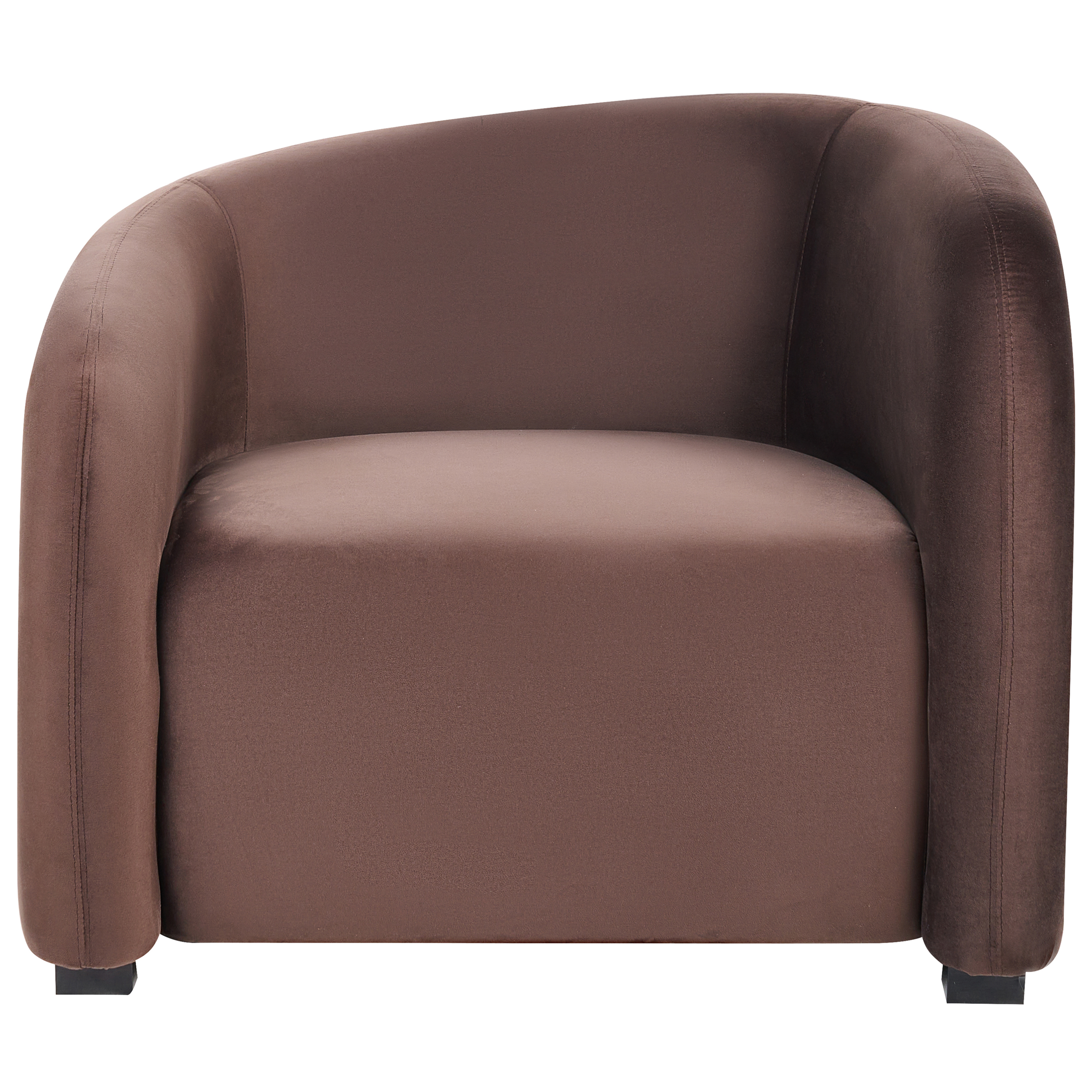 VELTADA Dark Brown Velvet armchair [4]