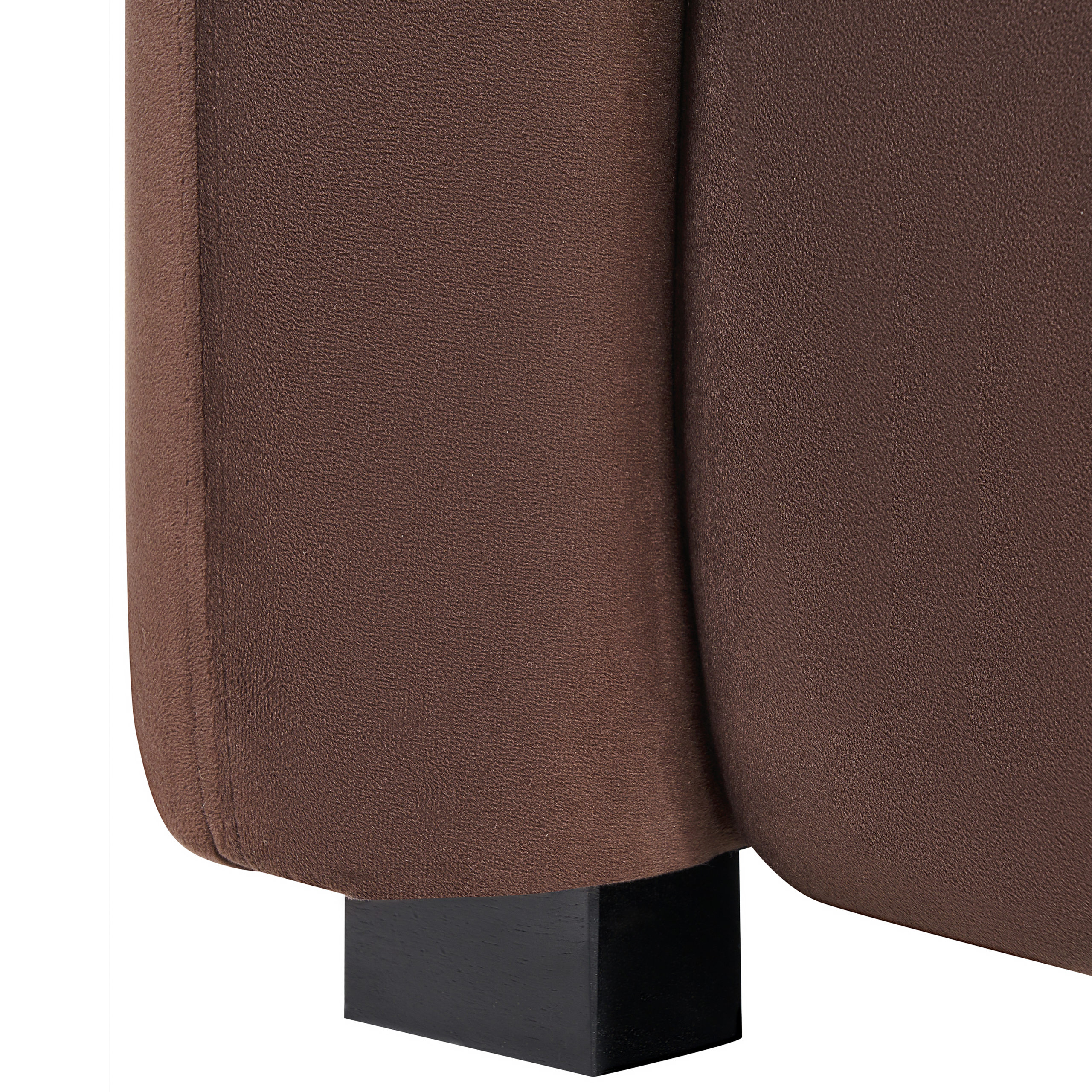 VELTADA Dark Brown Velvet armchair [8]