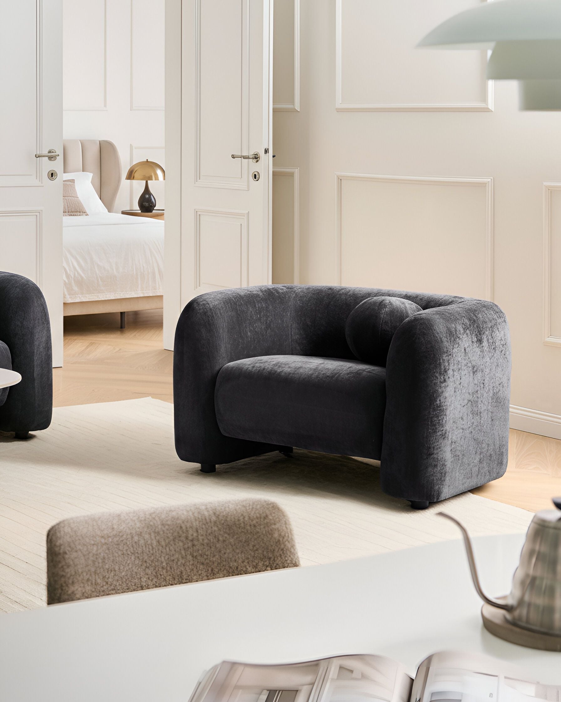 Fotoliu - Fotoliu LEIREN  Negru