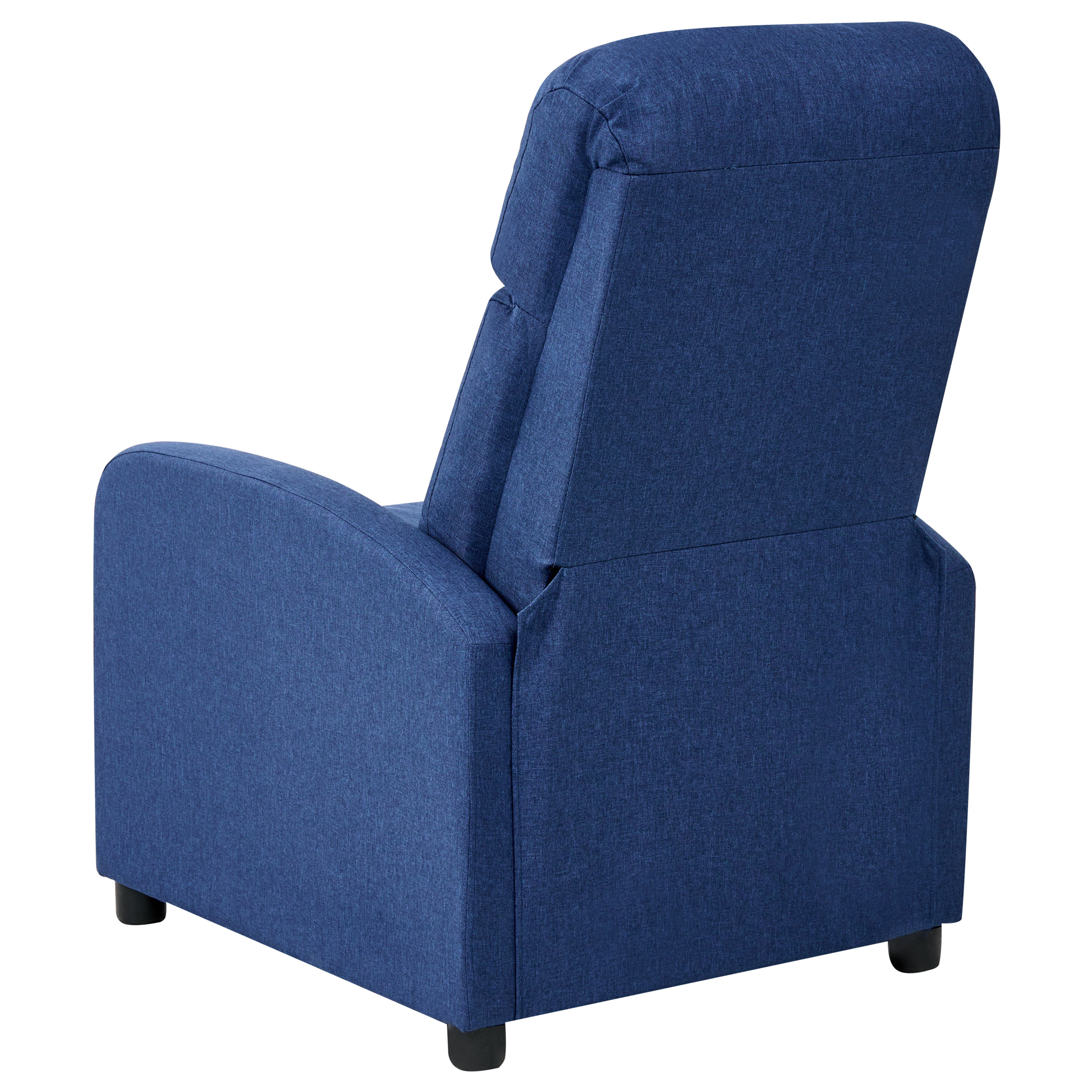 EMINENCE Recliner Armchair Synthetic Linen Navy Blue [7]
