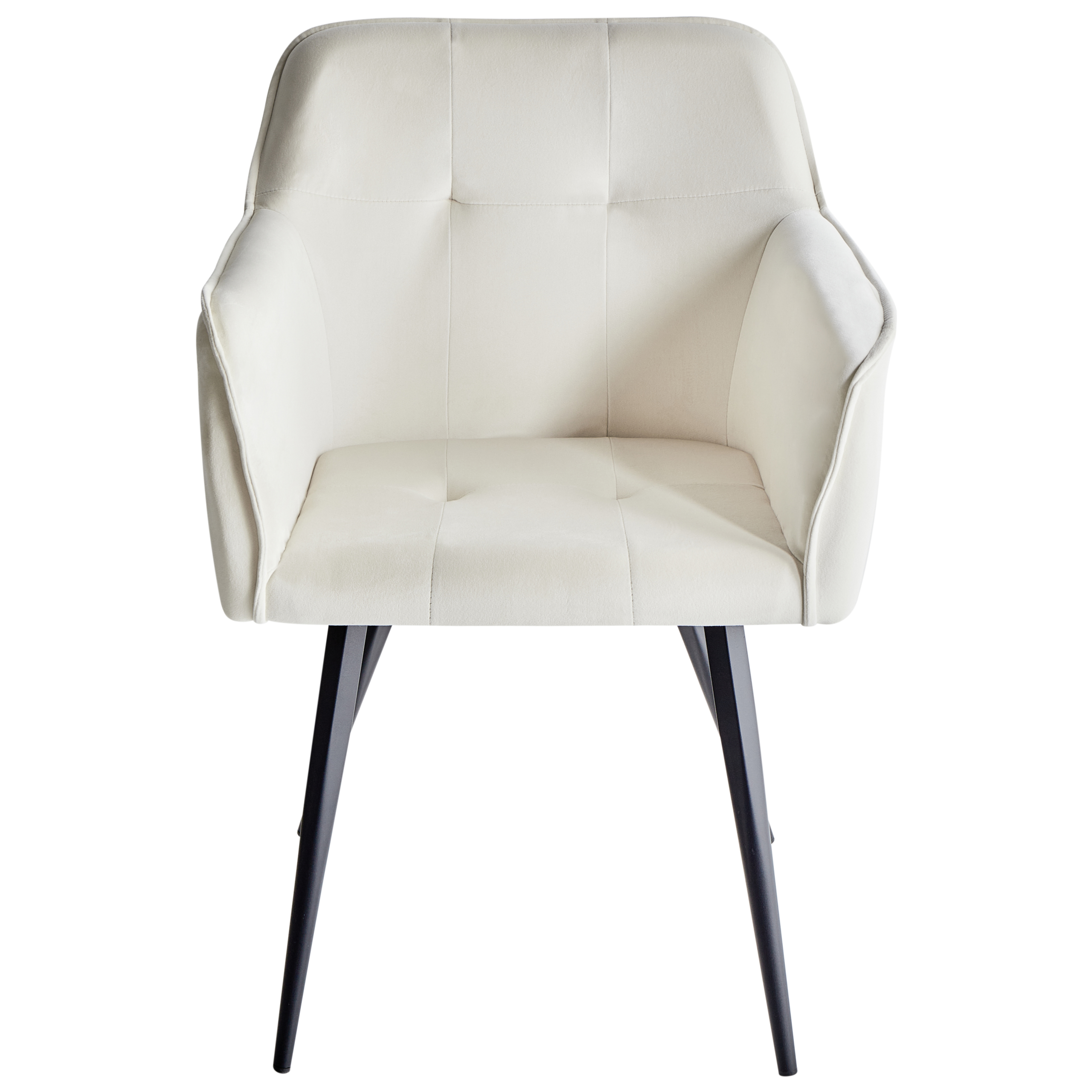 Set of 2 dining chairs JASMIN Velvet Light Beige [5]