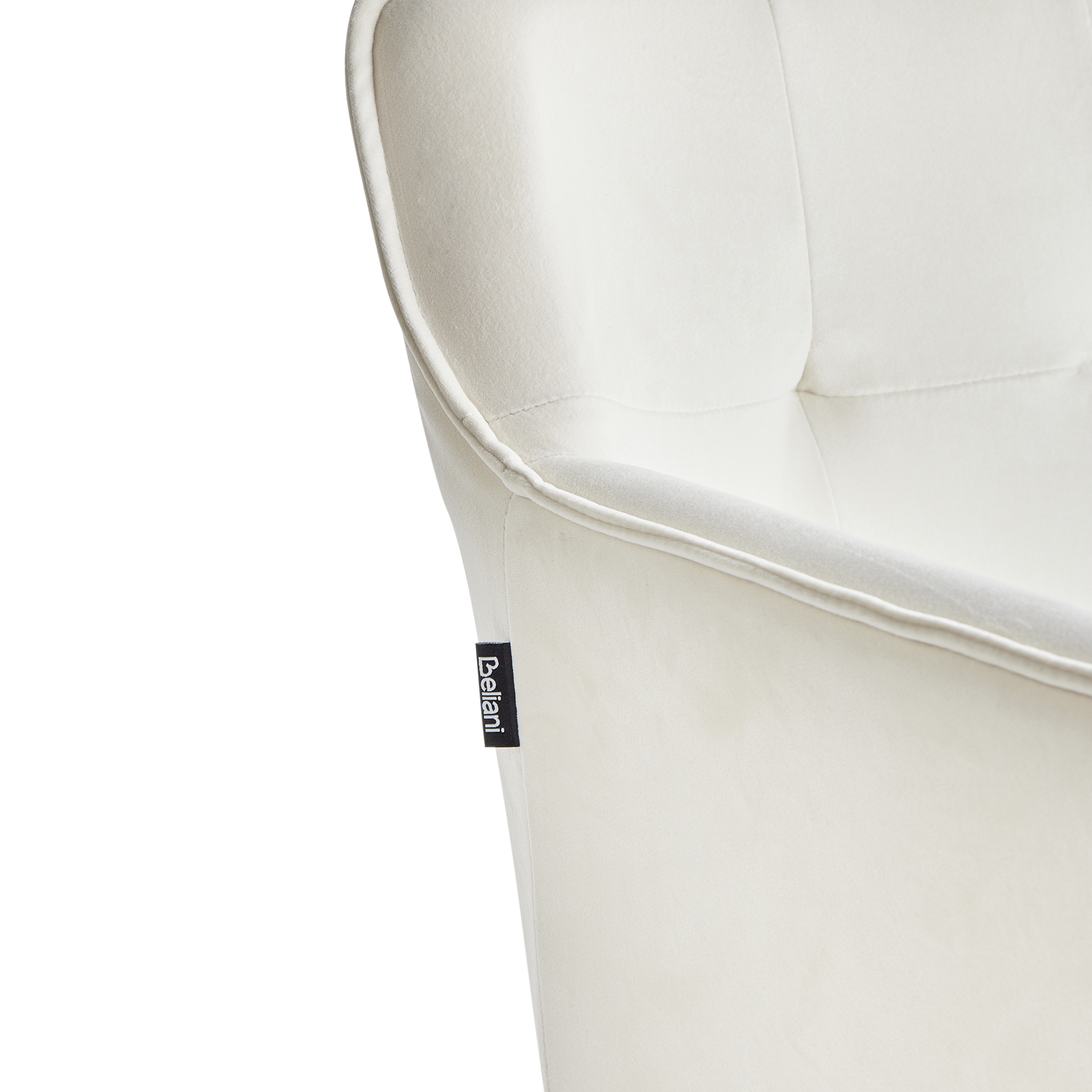 Set of 2 dining chairs JASMIN Velvet Light Beige [8]