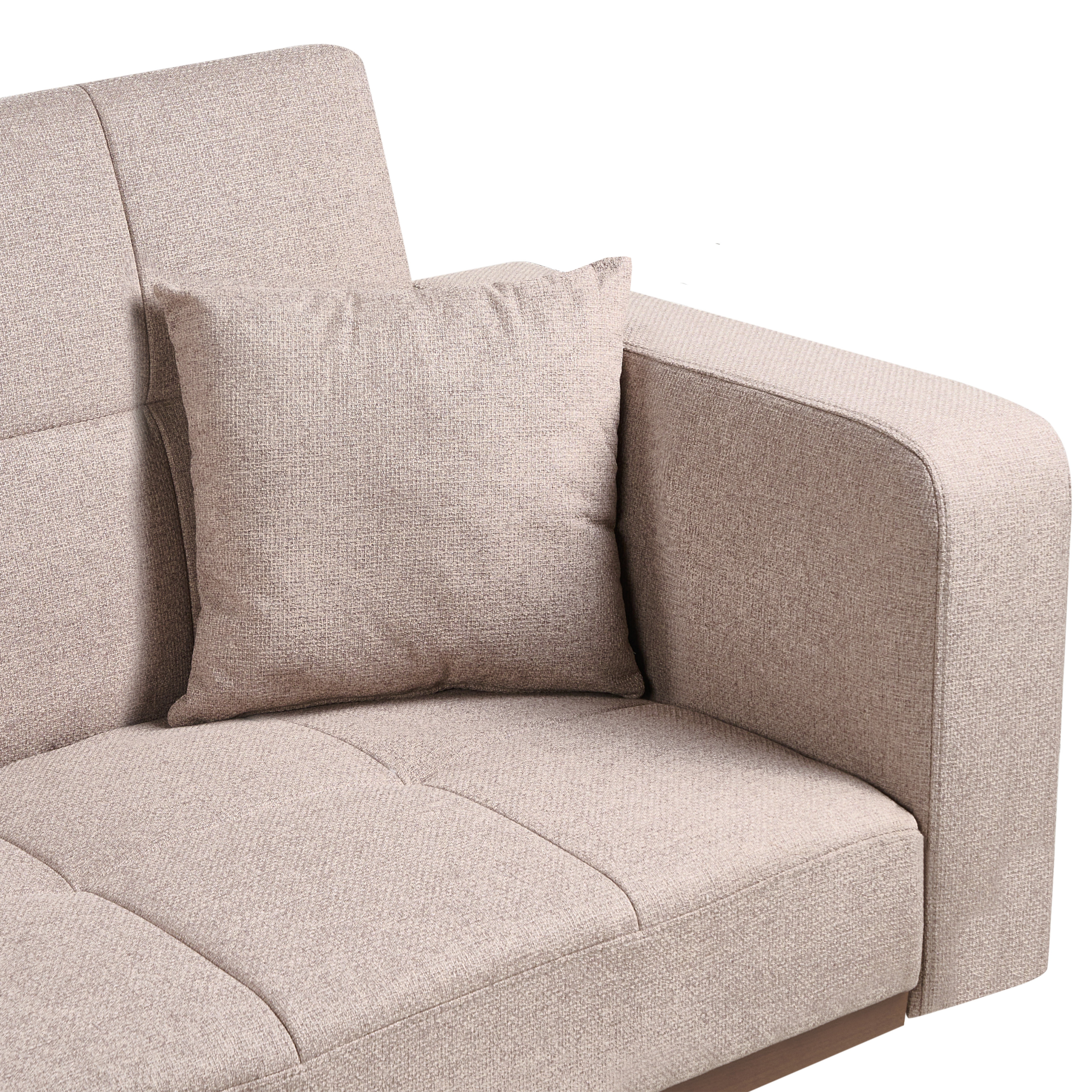 Canapea extensibilă cu 3 locuri HJULBY Maro deschis [8]