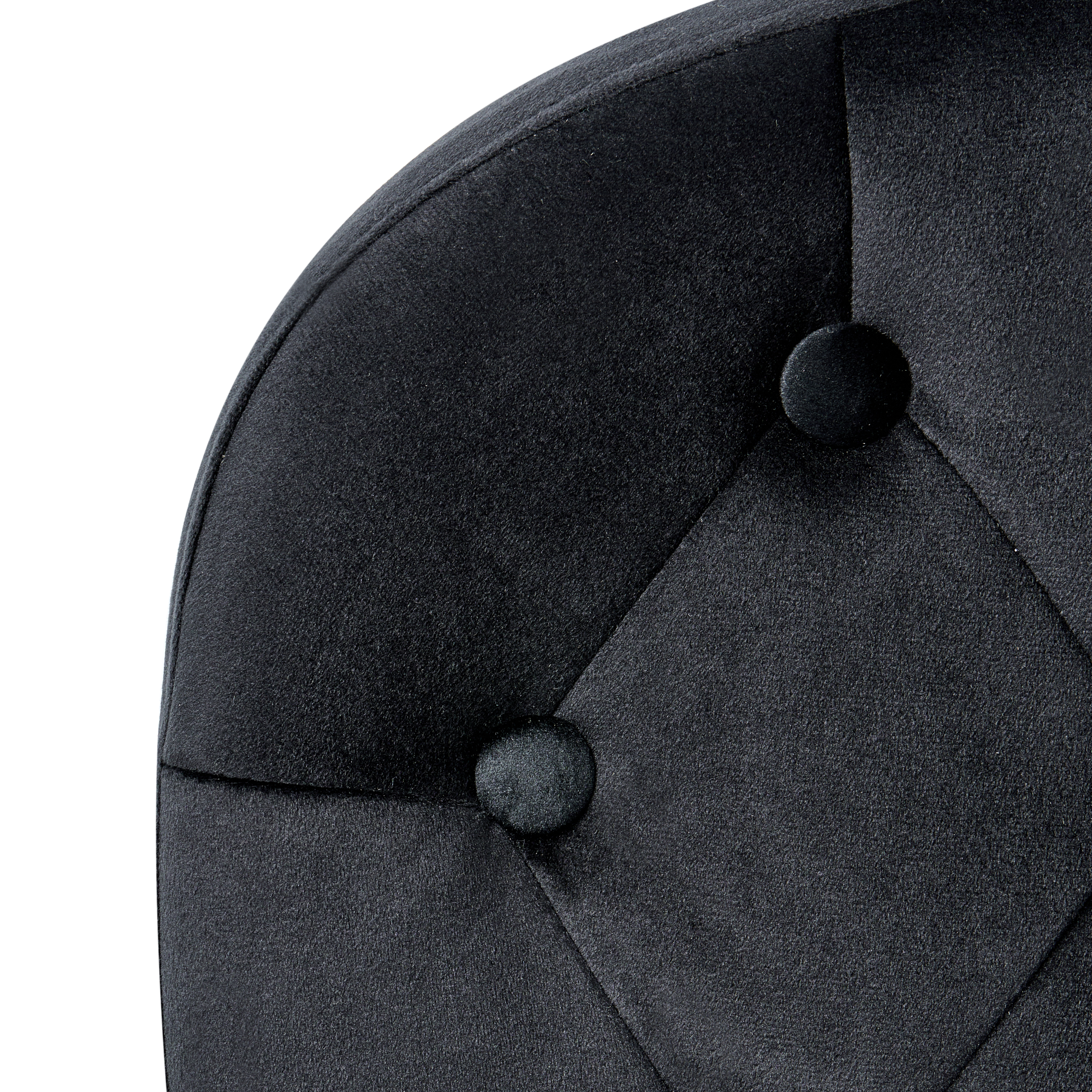 Scaun de birou PRINCESS Catifea Negru [8]