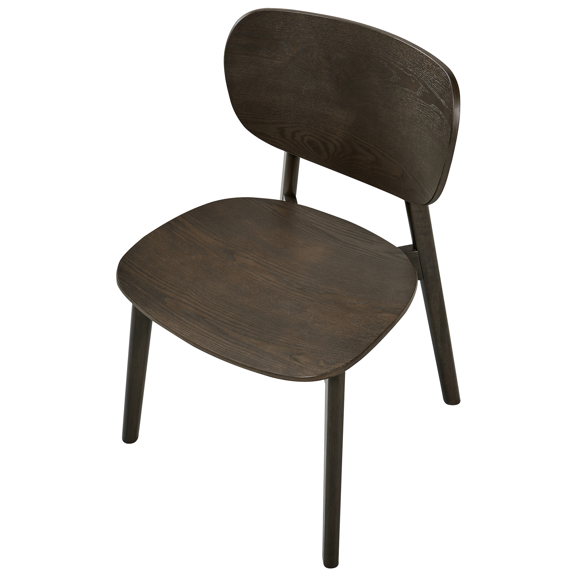 Set de 2 scaune dining OVERLY Lemn Maro închis [7]