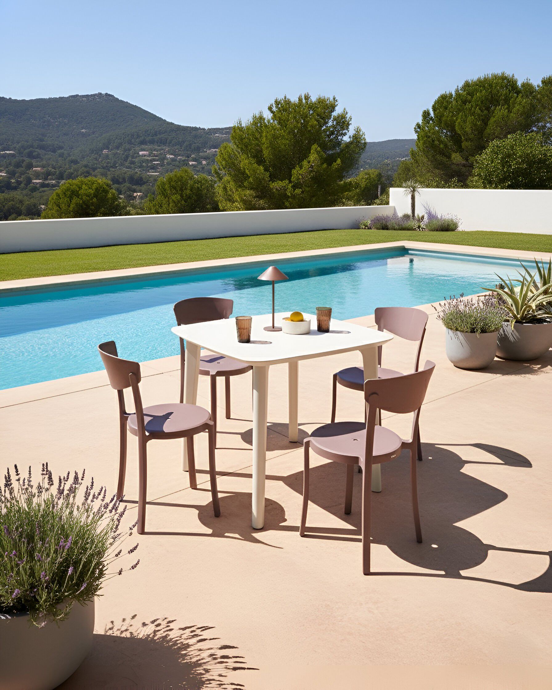 Set de 4 scaune de grădină VIESTE Maro [1]