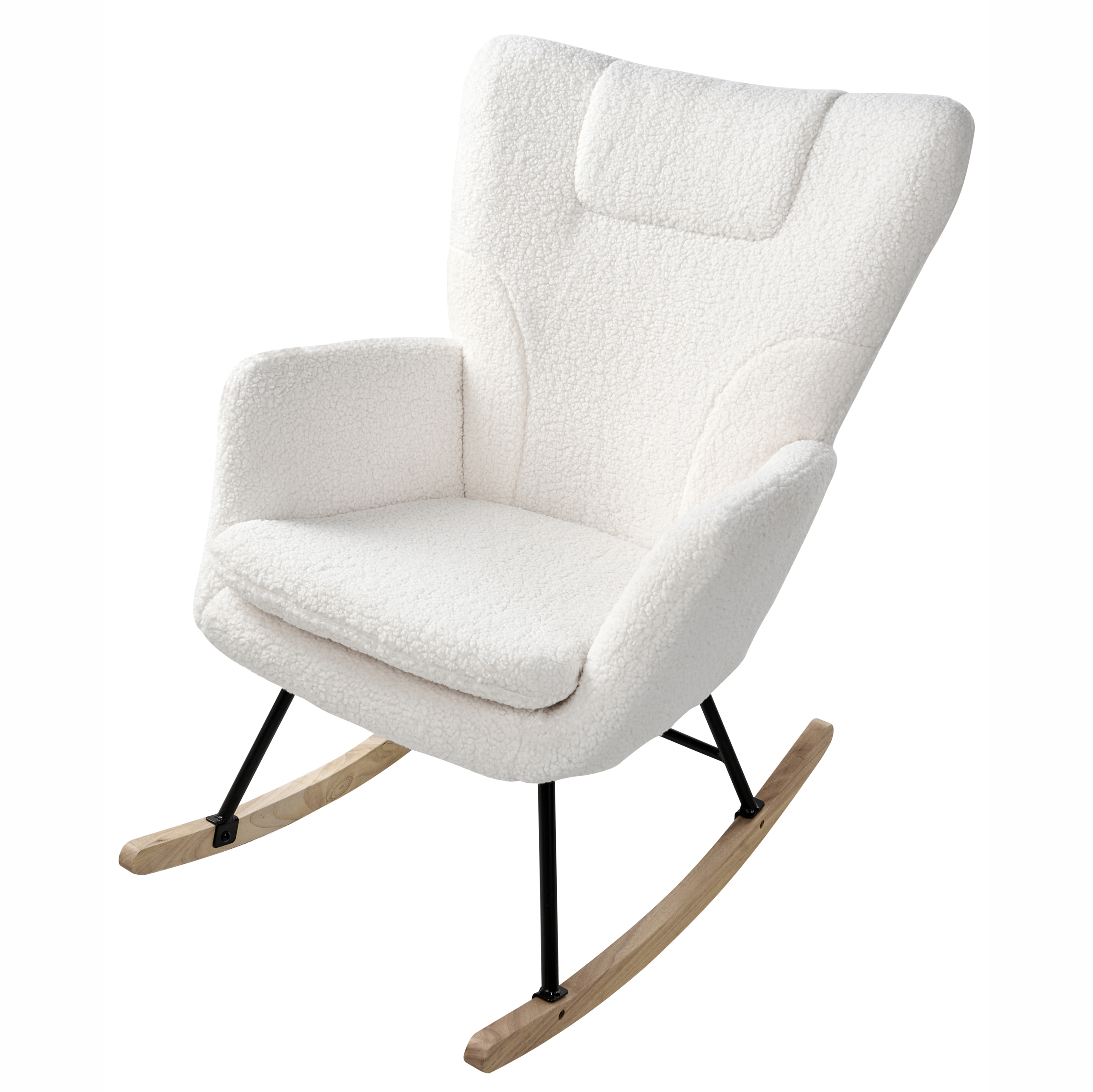 Swing chair SANDVE Boucle White [7]