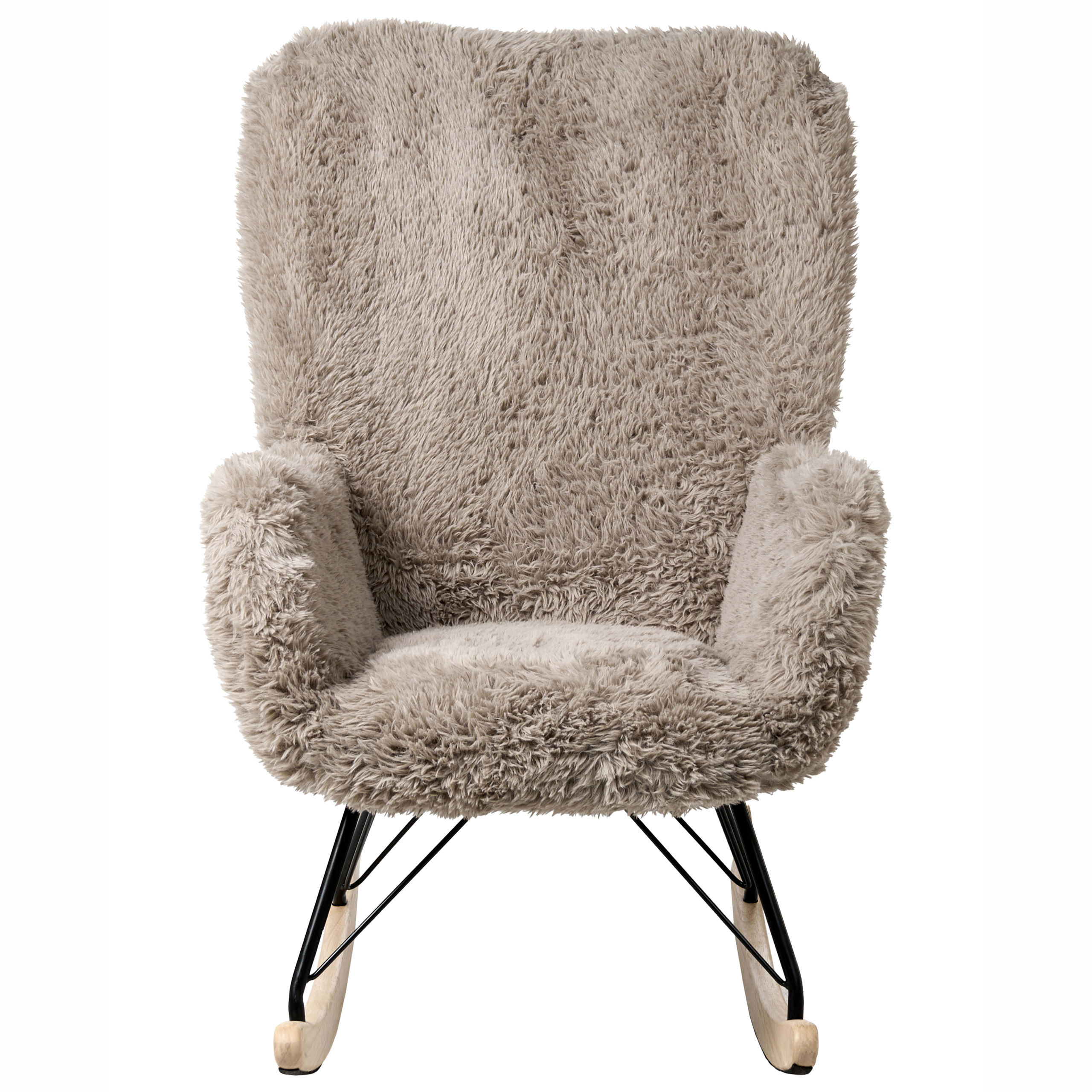 Swing chair AKRA Faux fur Taupe [5]