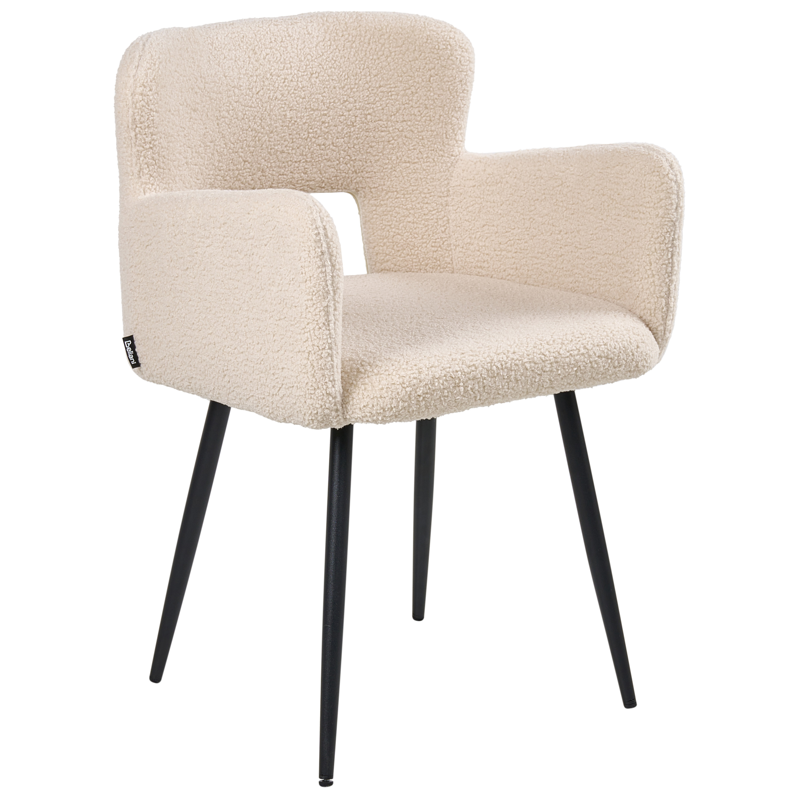Set of 2 dining chairs SANILAC Boucle Beige [5]