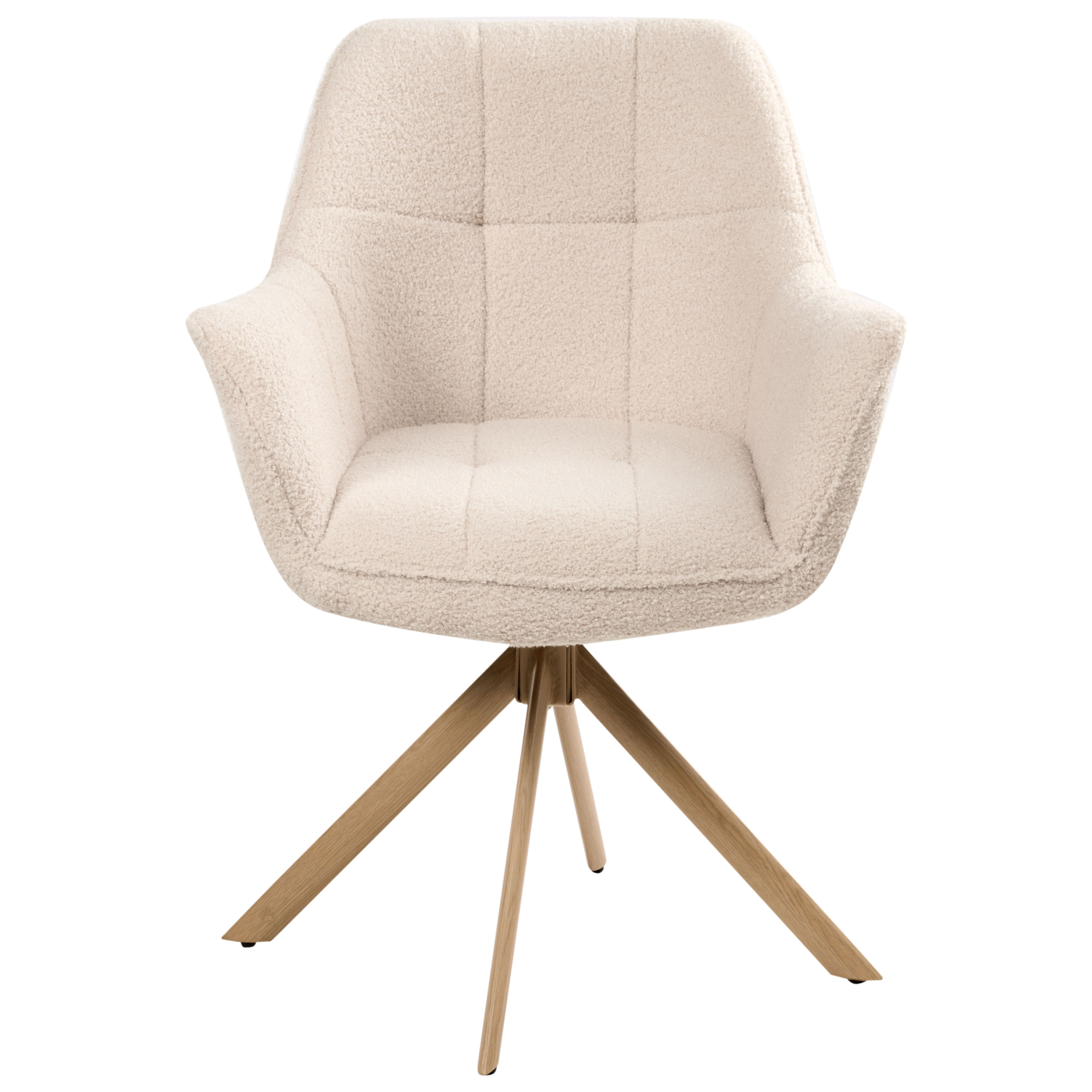 Dining chair HAYDEN Boucle Light Beige [5]