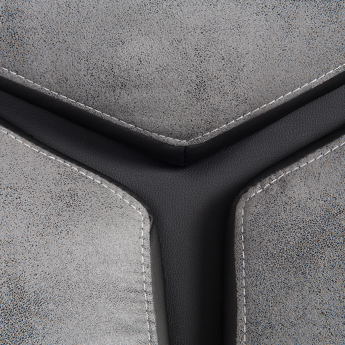 Scaun ergonomic FORMULA Piele ecologică Gri [7]