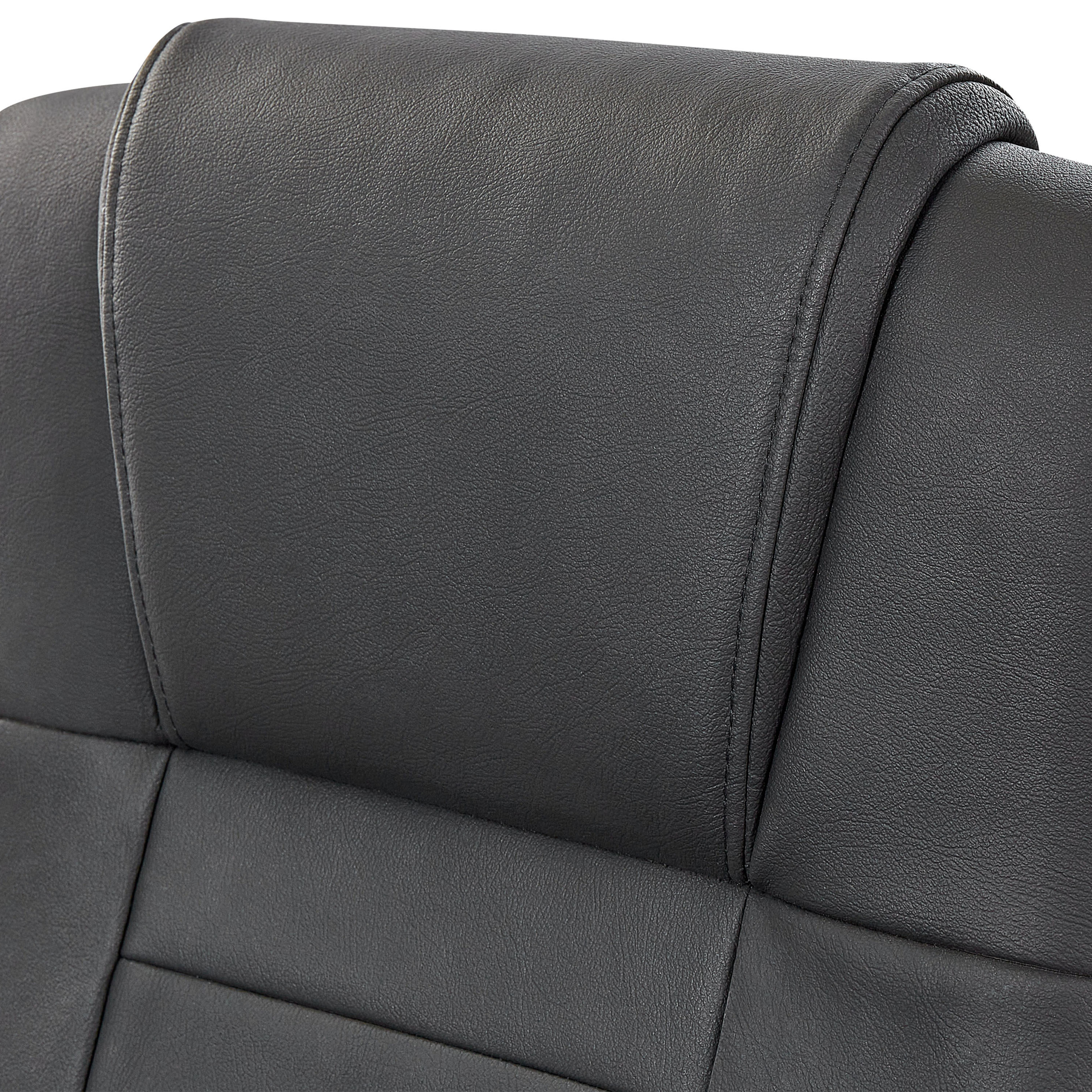 DIAMOND massage armchair with heating function Natural leather Black [6]