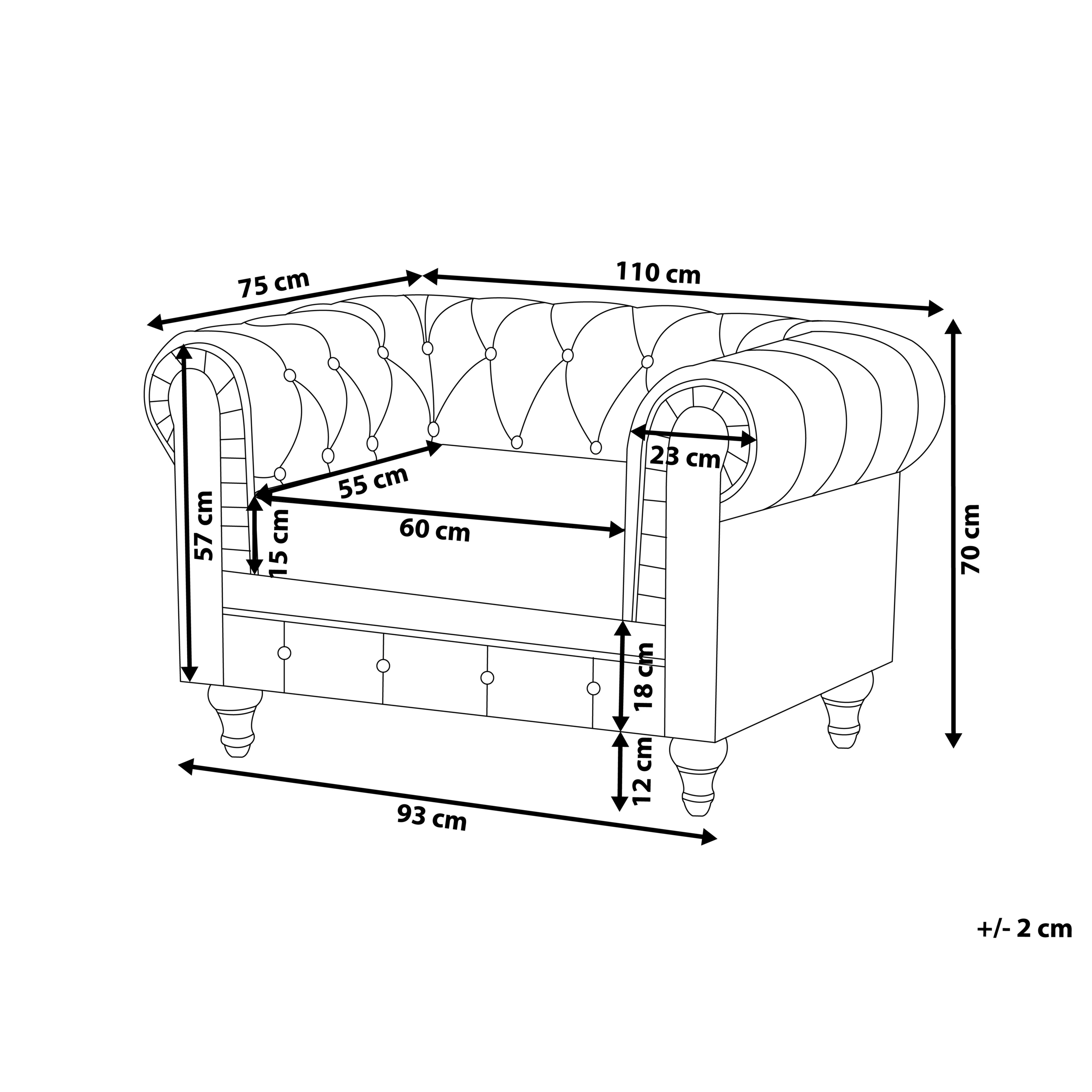 Fotoliu CHESTERFIELD  Gri [3]