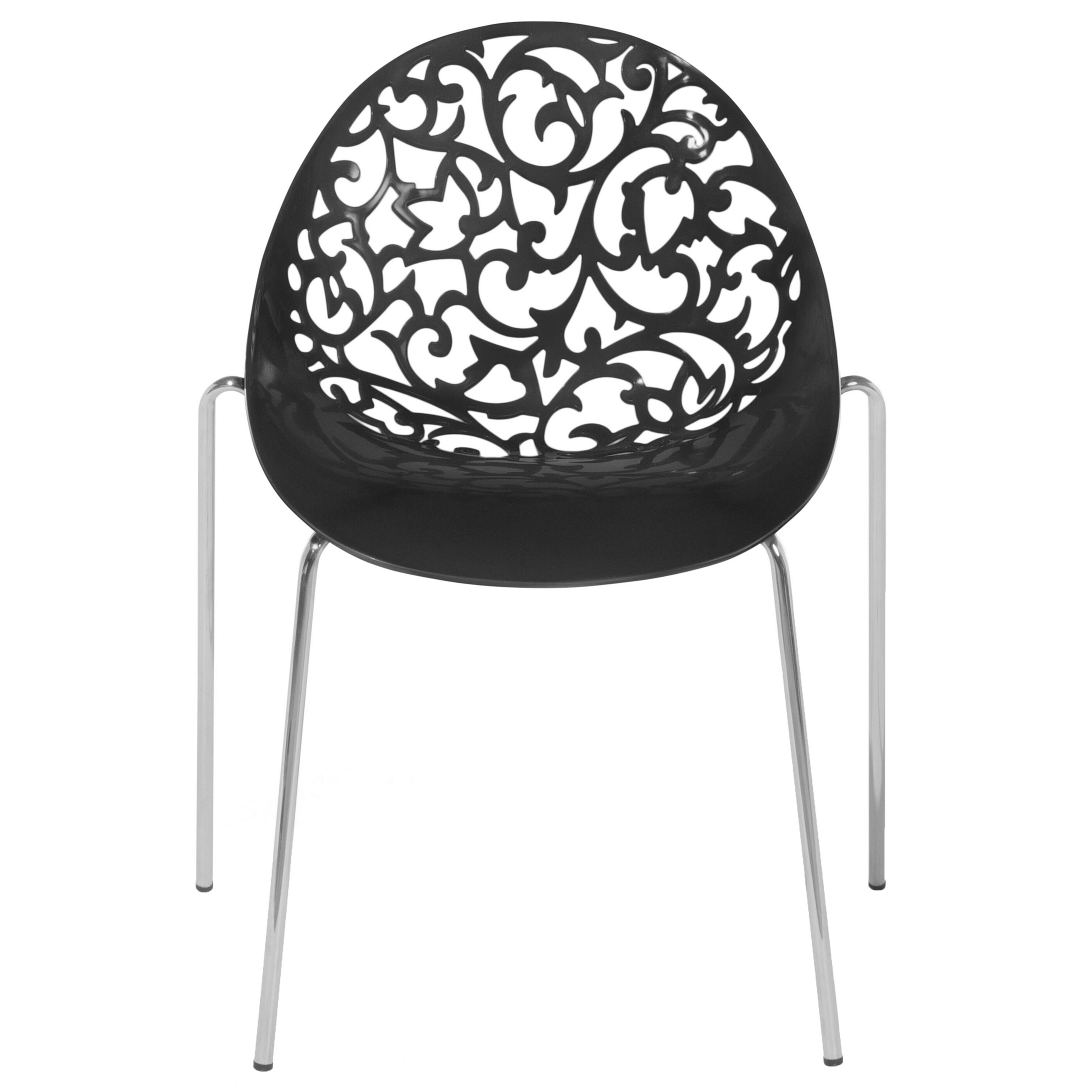 MUMFORD dining chair set of 4 Black [5]