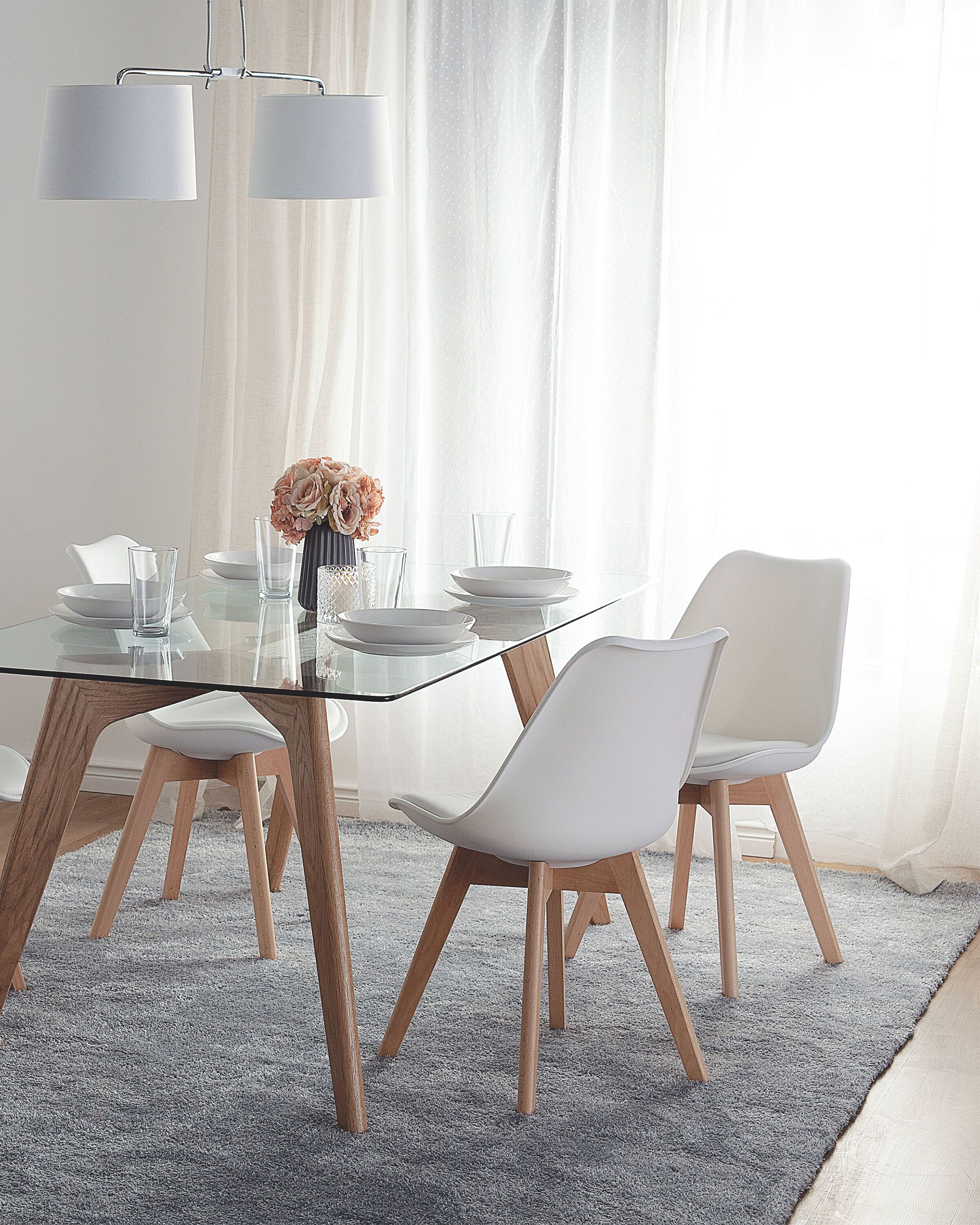 Scaun dining - Set of 2 dining chairs DAKOTA II White