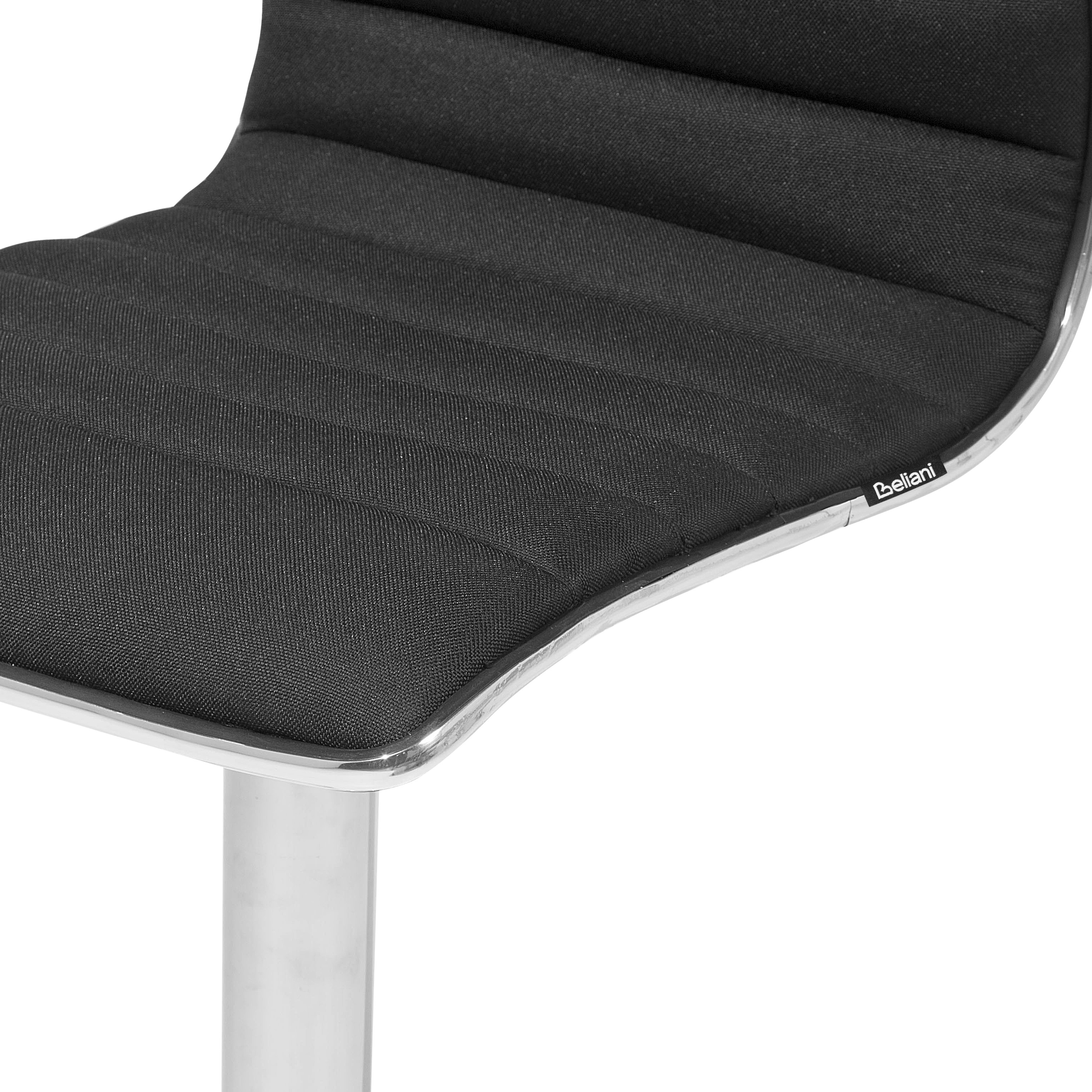 Set of 2 bar chairs LUCERNE Swivel Black [9]