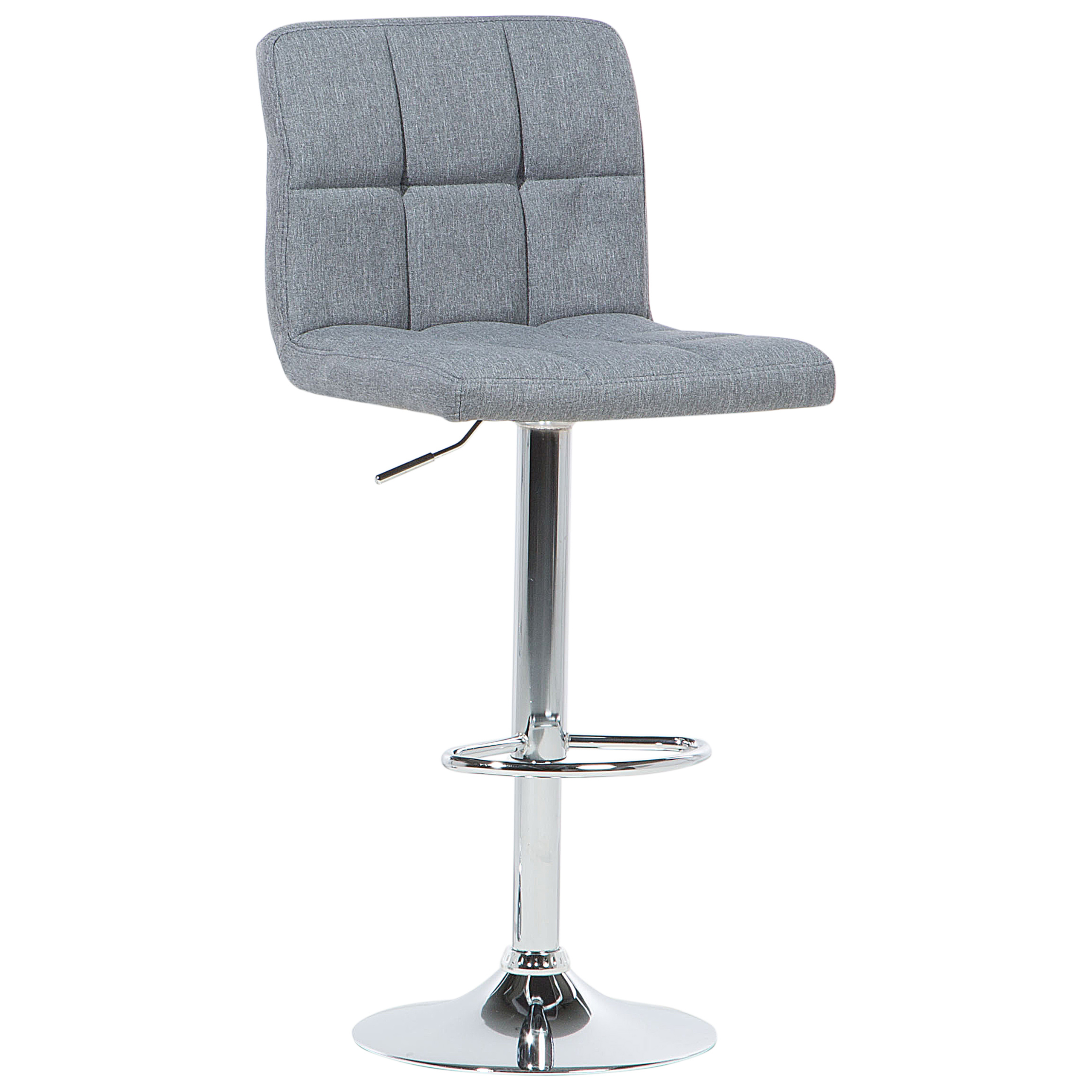 Set de 2 scaune de bar MARION Pivotant Gri deschis [4]